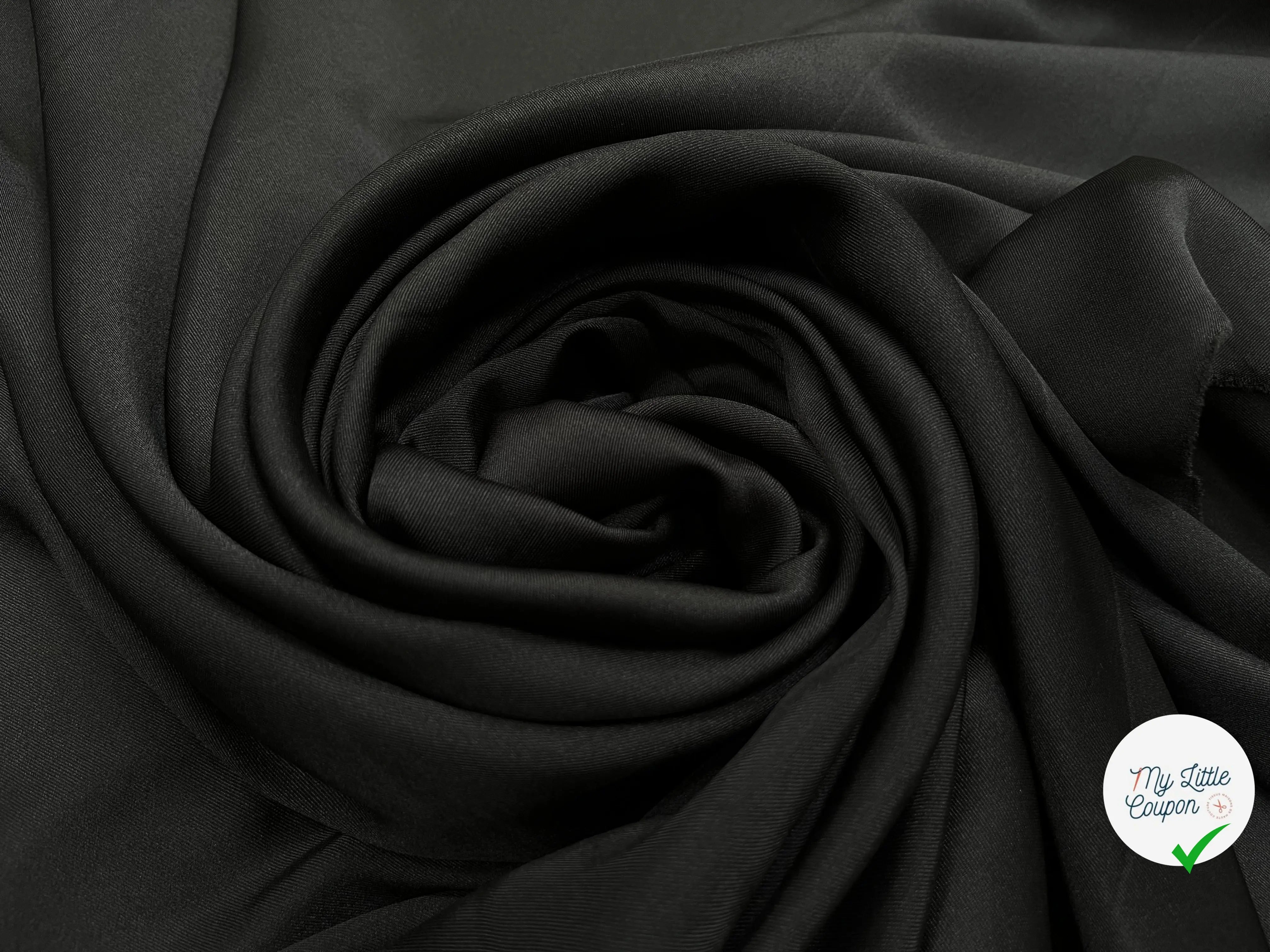 DOUBLURE SERGEE NOIR CHIC ET DOUCE - My Little Coupon