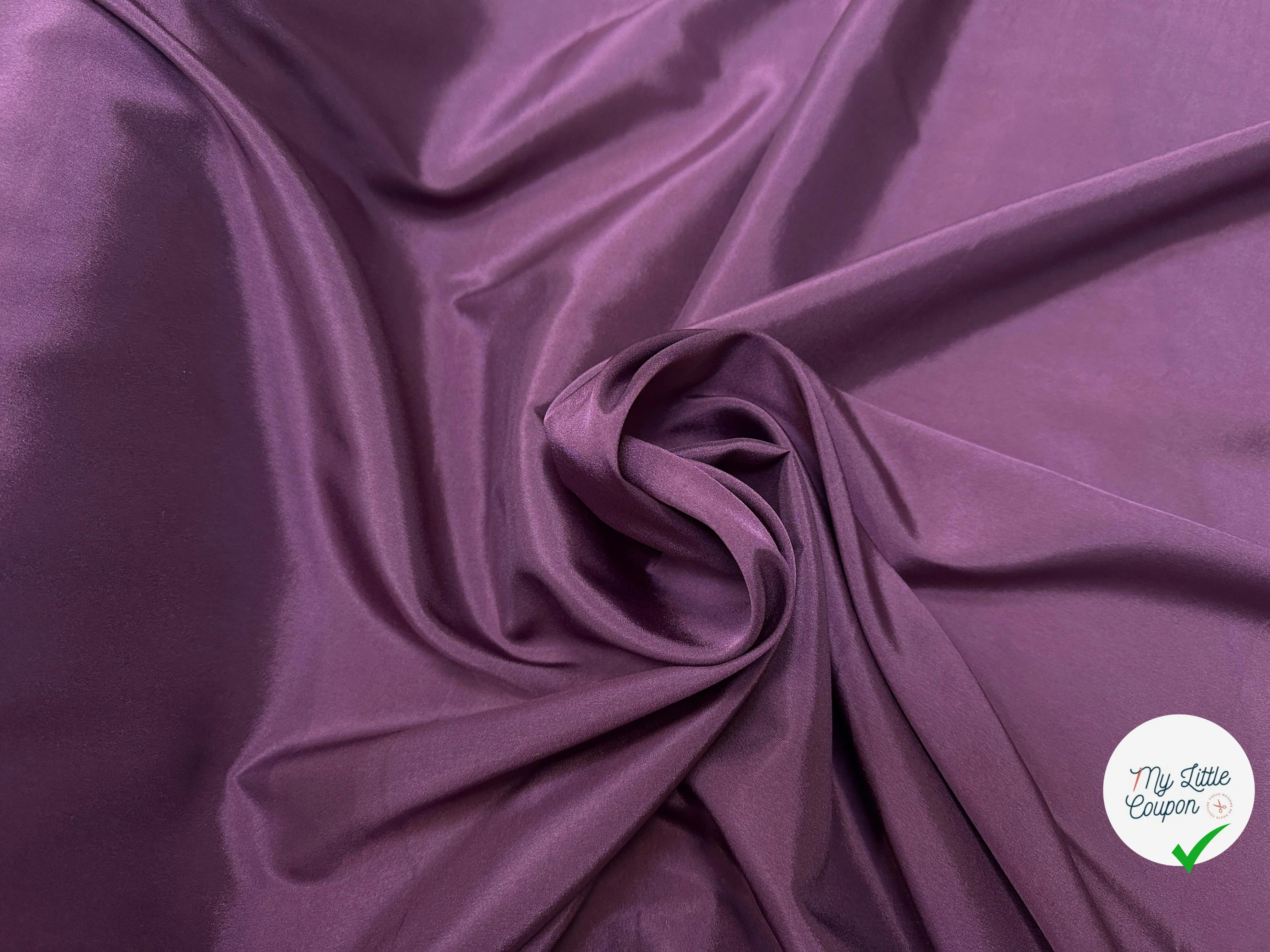 DOUBLURE TAFFETAS ACETATE AUBERGINE - My Little Coupon
