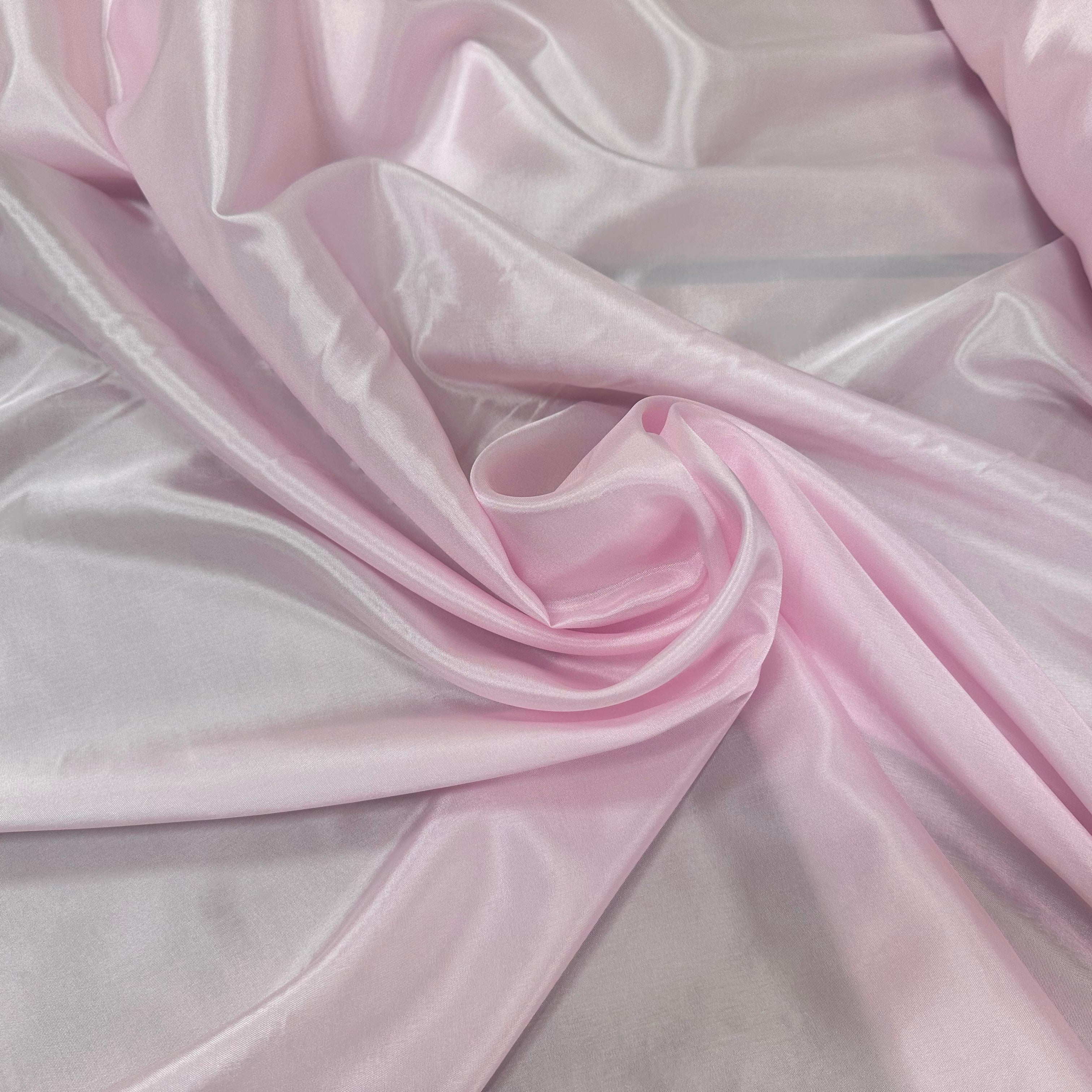 DOUBLURE TAFFETAS ACETATE ROSE BÉBÉ LOUIS - My Little Coupon