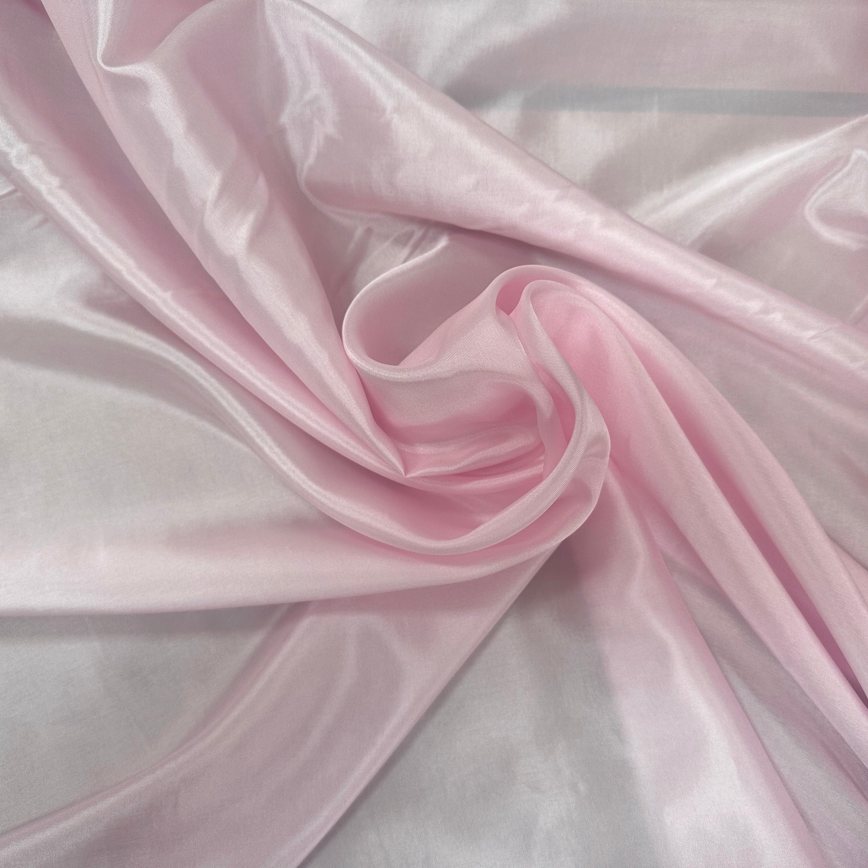 DOUBLURE TAFFETAS ACETATE ROSE BÉBÉ LOUIS - My Little Coupon