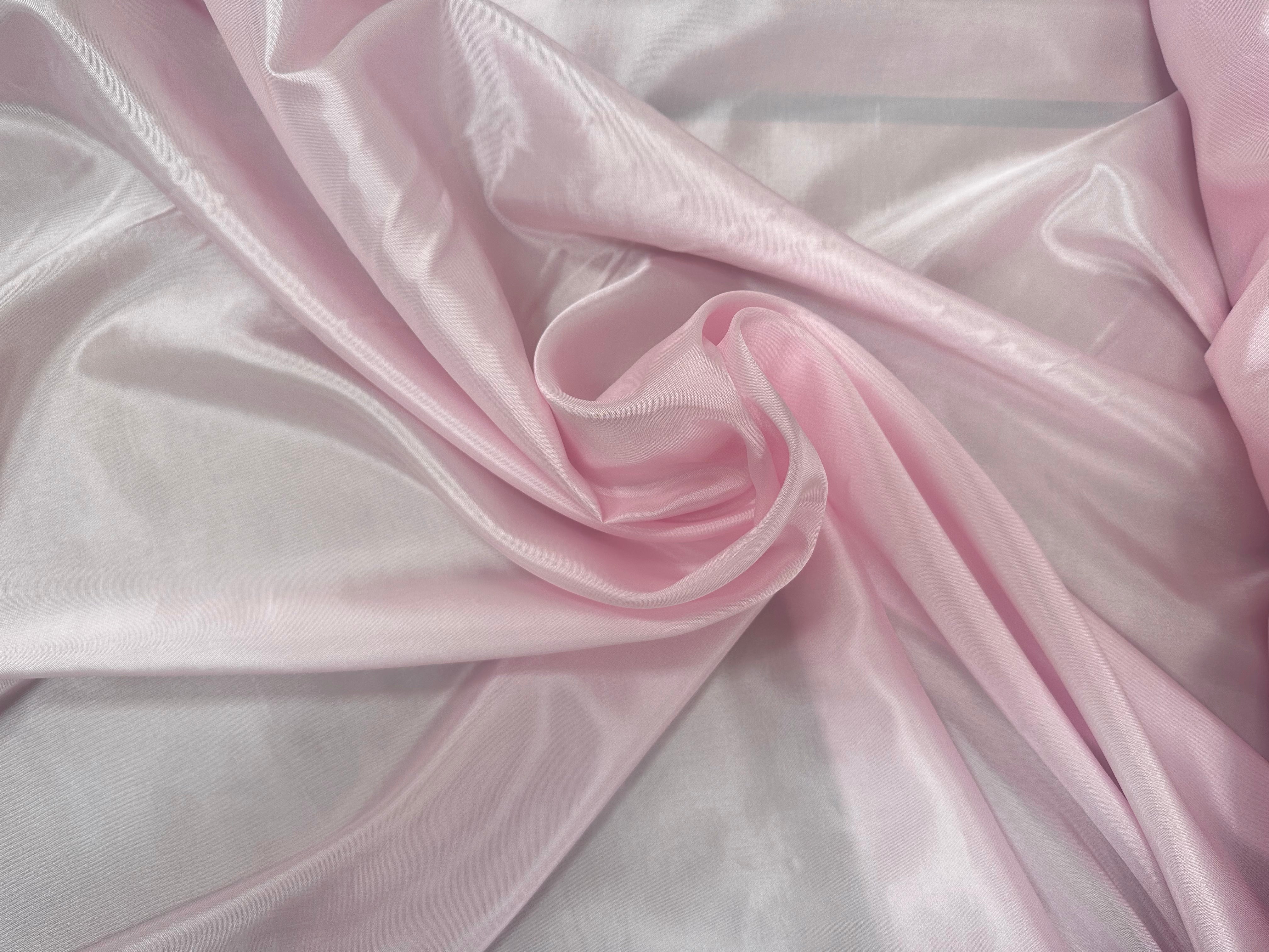 DOUBLURE TAFFETAS ACETATE ROSE BÉBÉ LOUIS - My Little Coupon