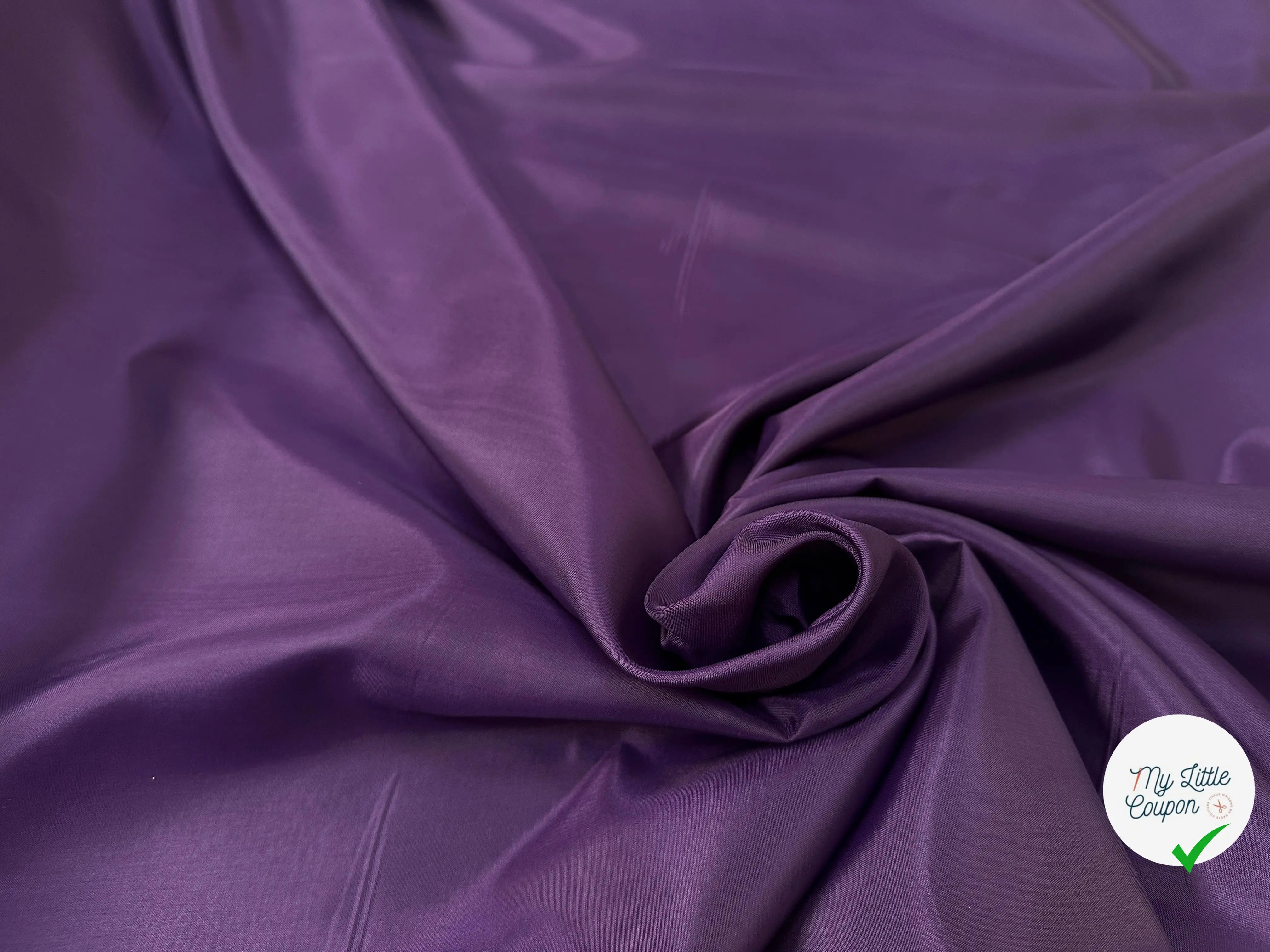 DOUBLURE TAFFETAS ACETATE VIOLET - My Little Coupon