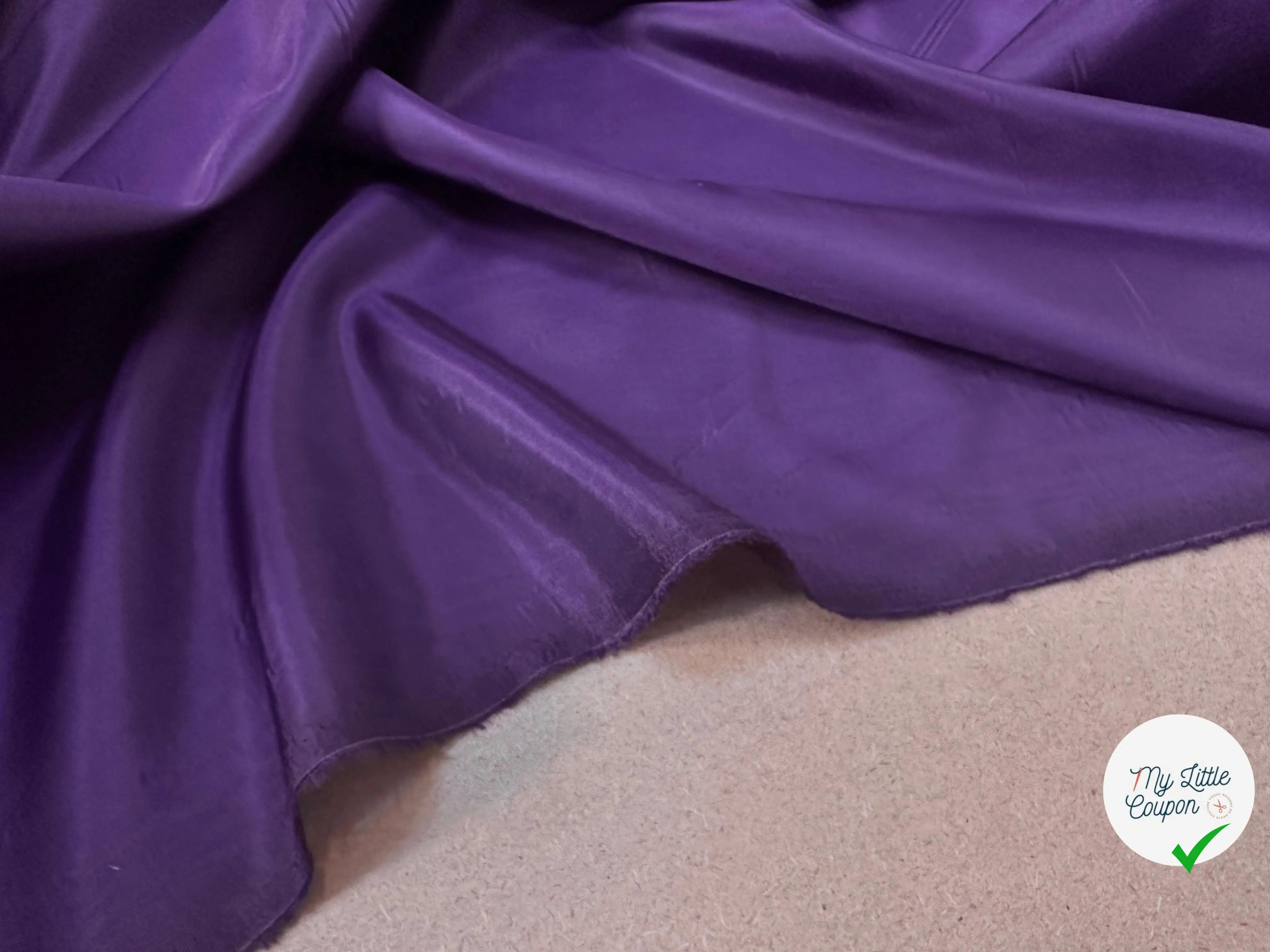 DOUBLURE TAFFETAS ACETATE VIOLET - My Little Coupon