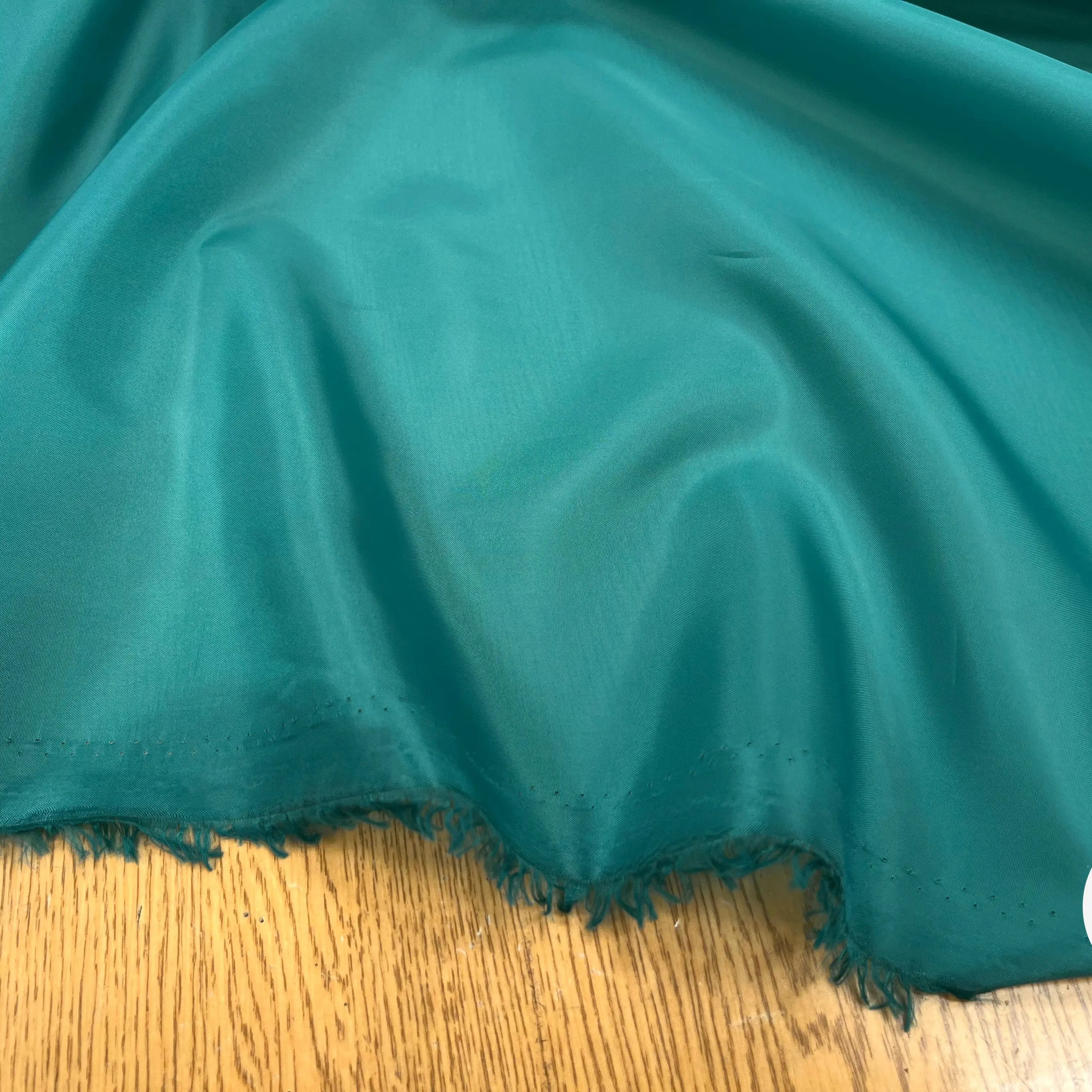 DOUBLURE TAFFETAS BLEU VERT - My Little Coupon