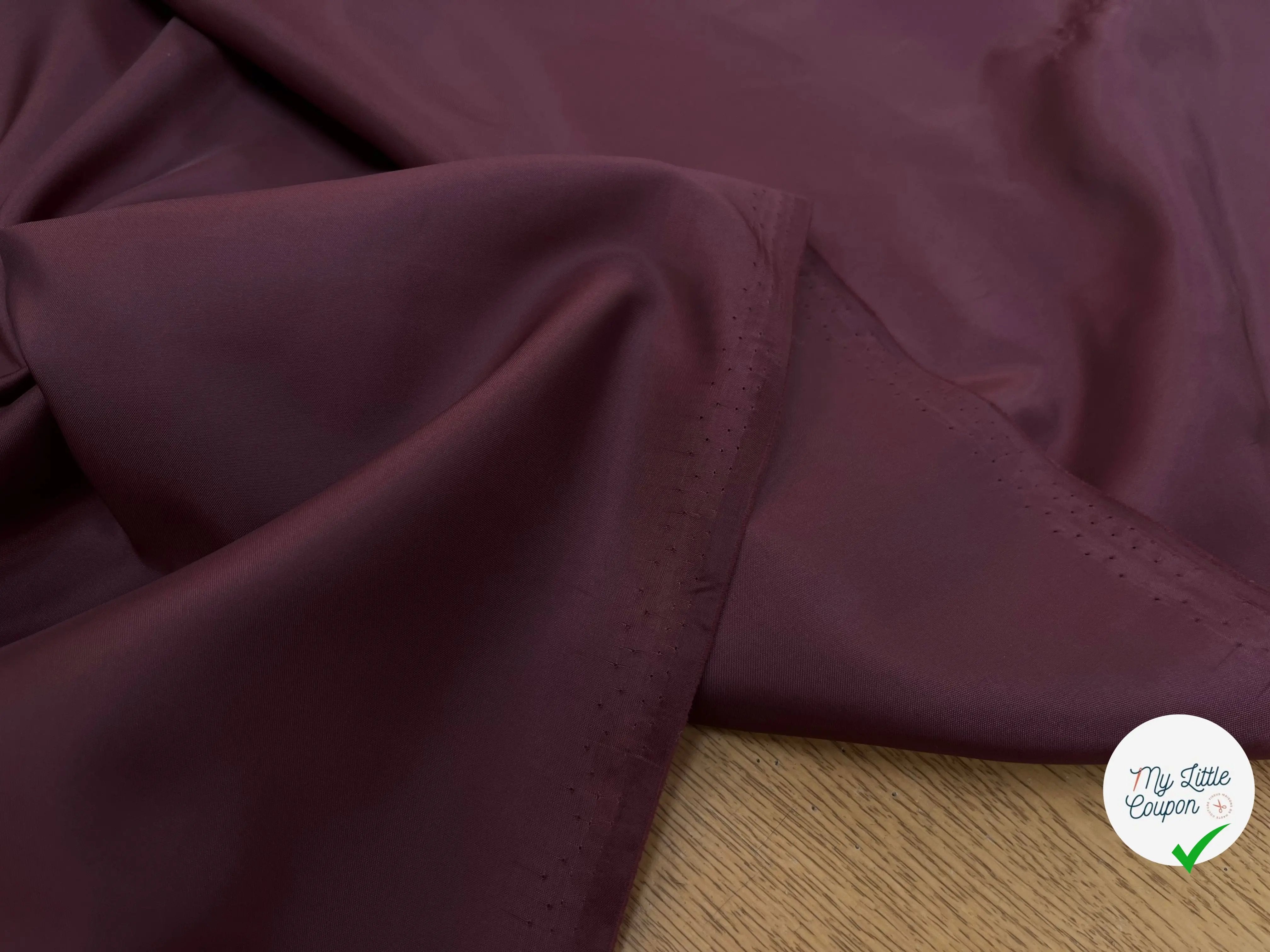 DOUBLURE TOUCHÉ DOUX BORDEAUX - My Little Coupon