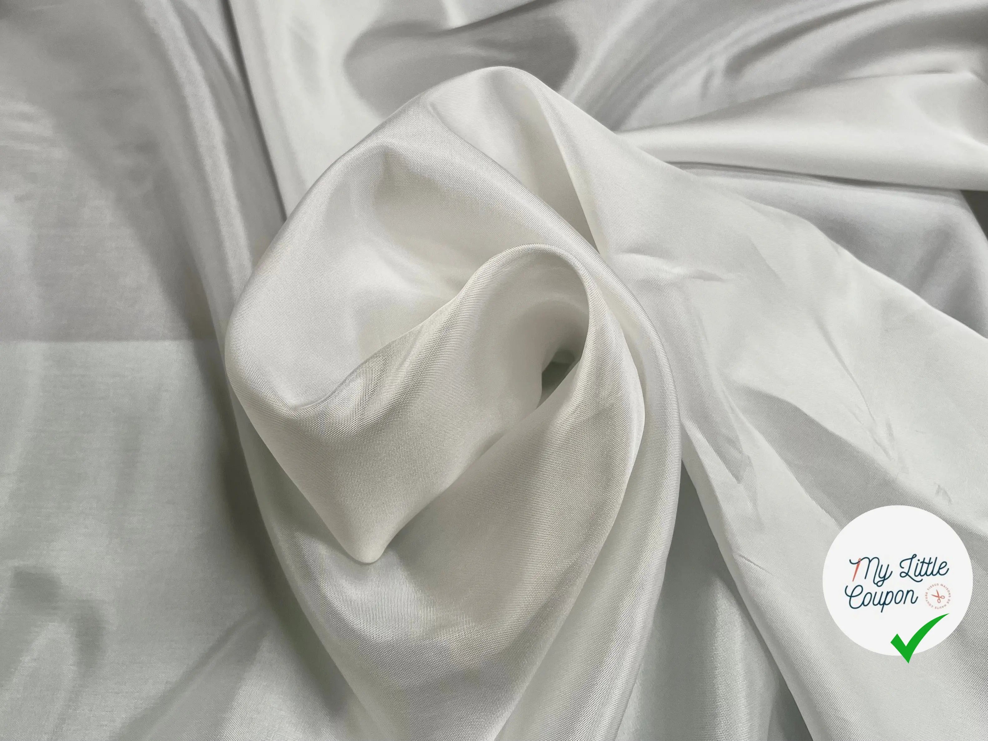 DOUBLURE UNI BLANC CASSÉ - My Little Coupon