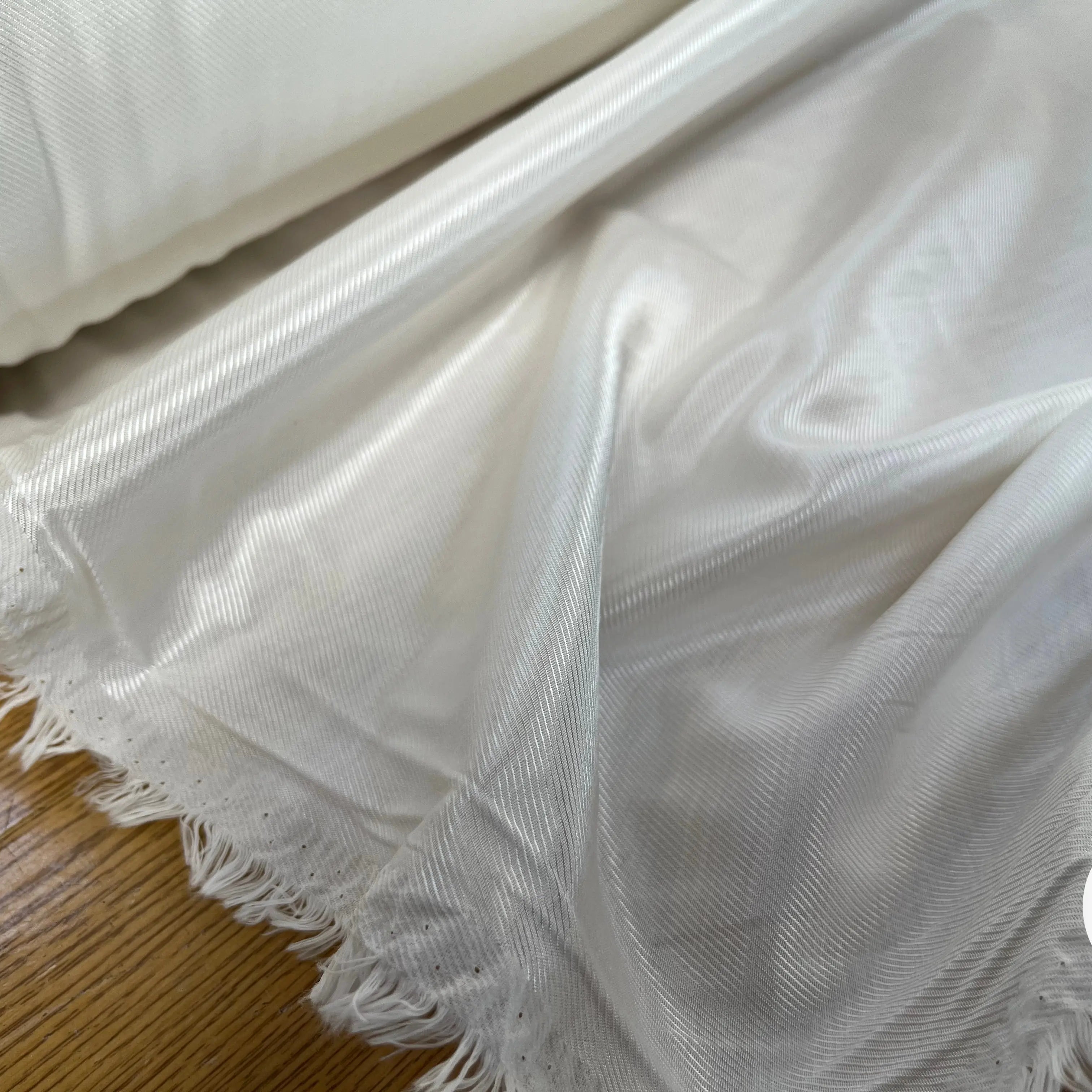 DOUBLURE UNI VISCOSE COTON BLANC SERGÉ* - My Little Coupon