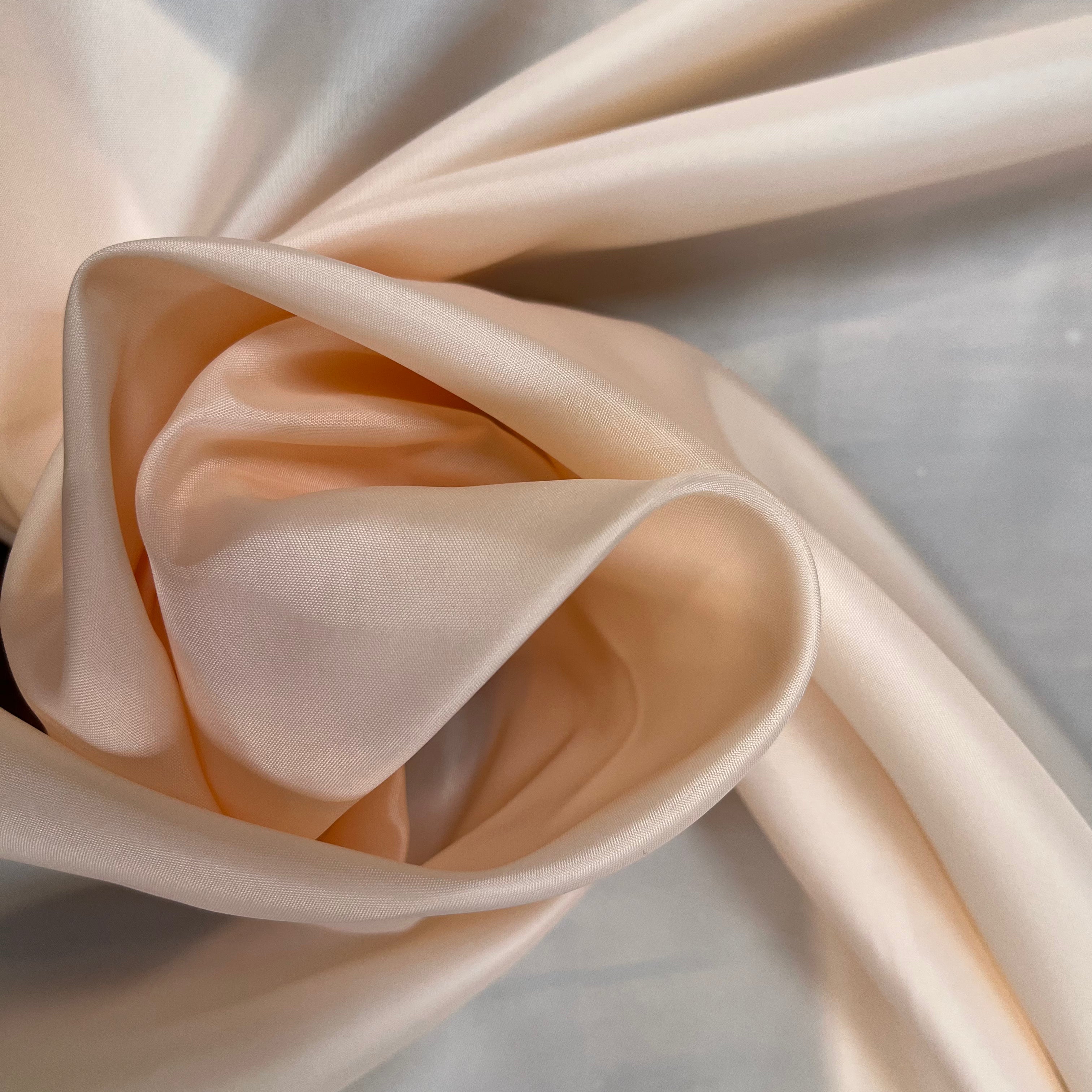 DOUBLURE UNIE TAFFETAS ROSE SAUMON POLYESTER - My Little Coupon