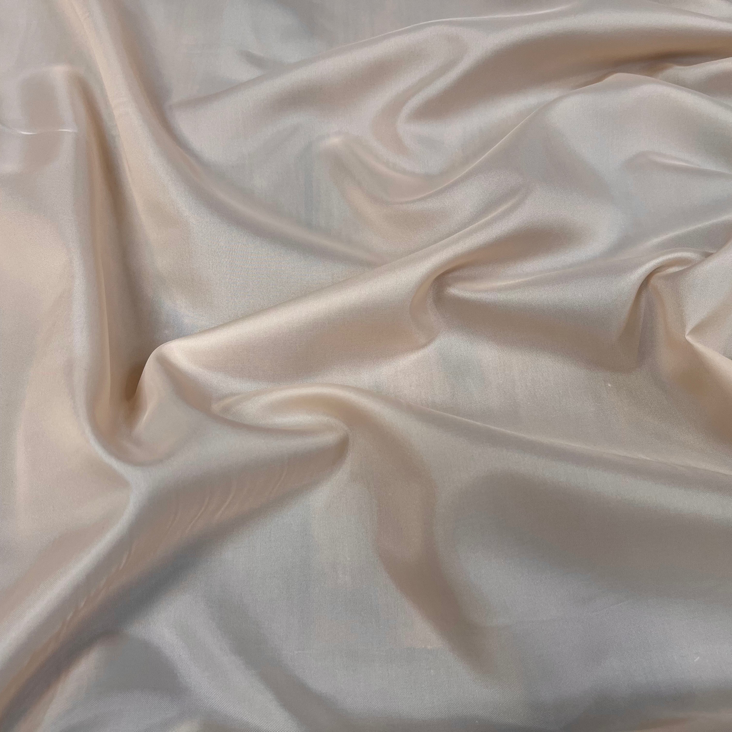 DOUBLURE UNIE TAFFETAS ROSE SAUMON POLYESTER - My Little Coupon