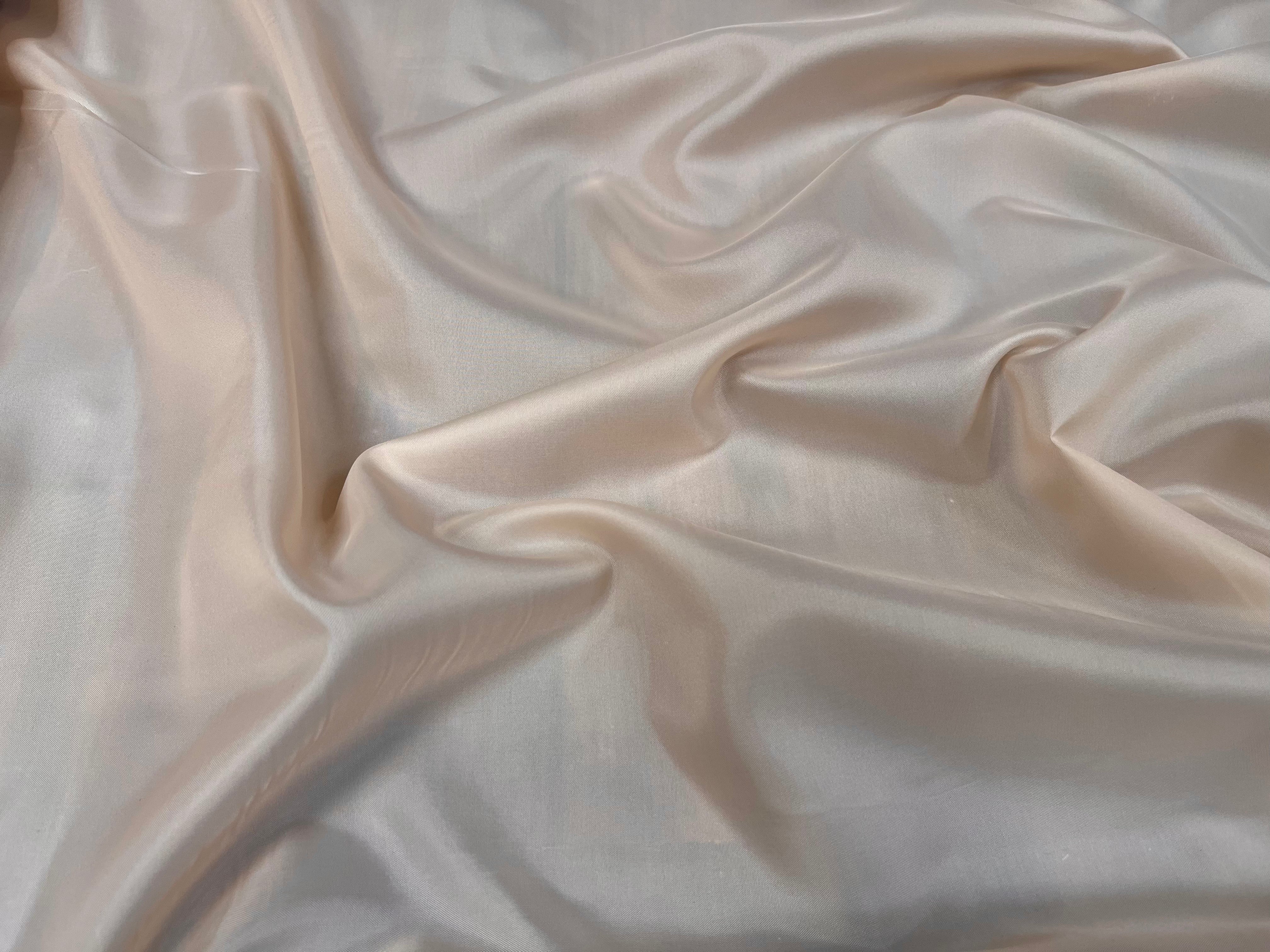 DOUBLURE UNIE TAFFETAS ROSE SAUMON POLYESTER - My Little Coupon