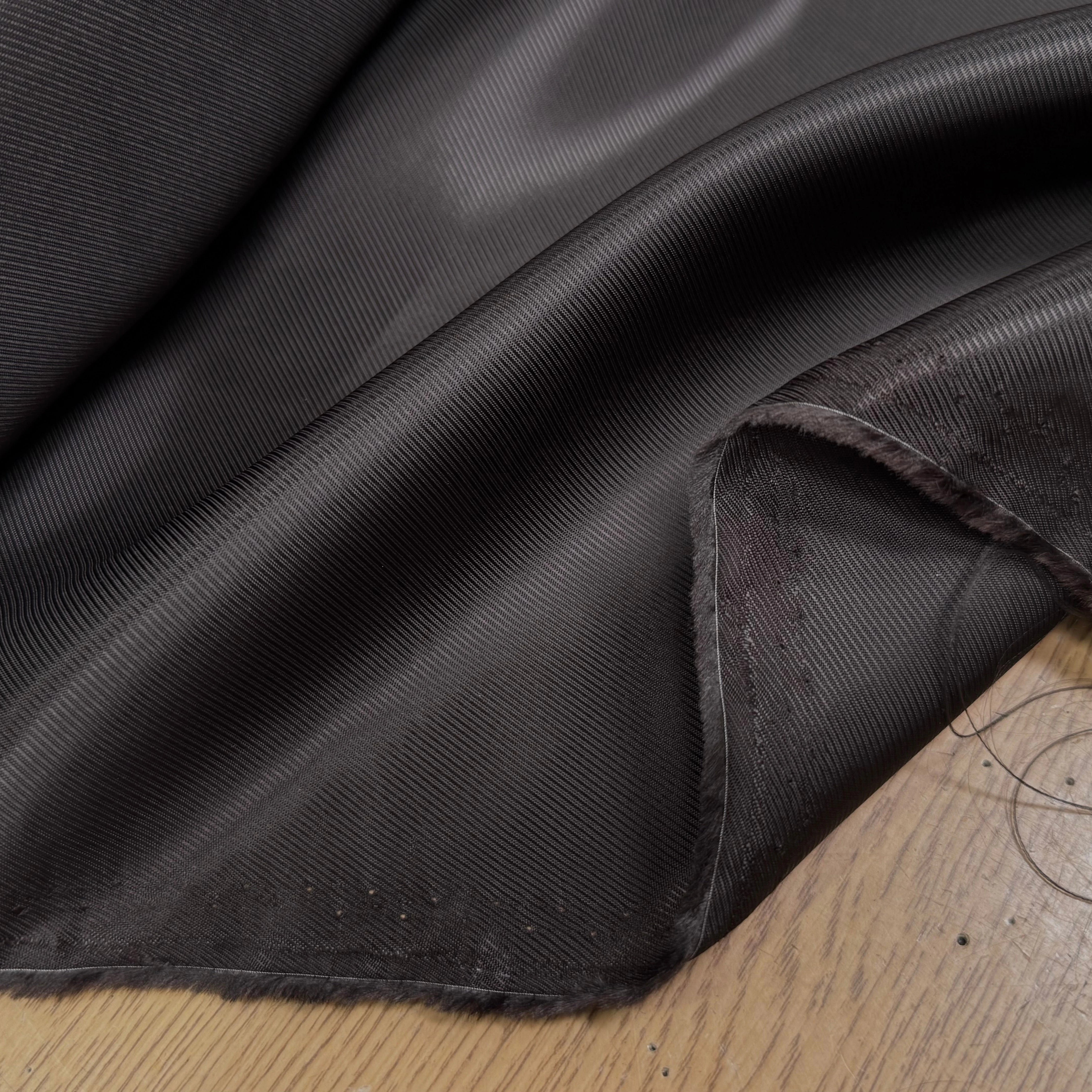 DOUBLURE VISCOSE ACETATE DRILL MARRON FONCÉ 51% VISCOSE - My Little Coupon