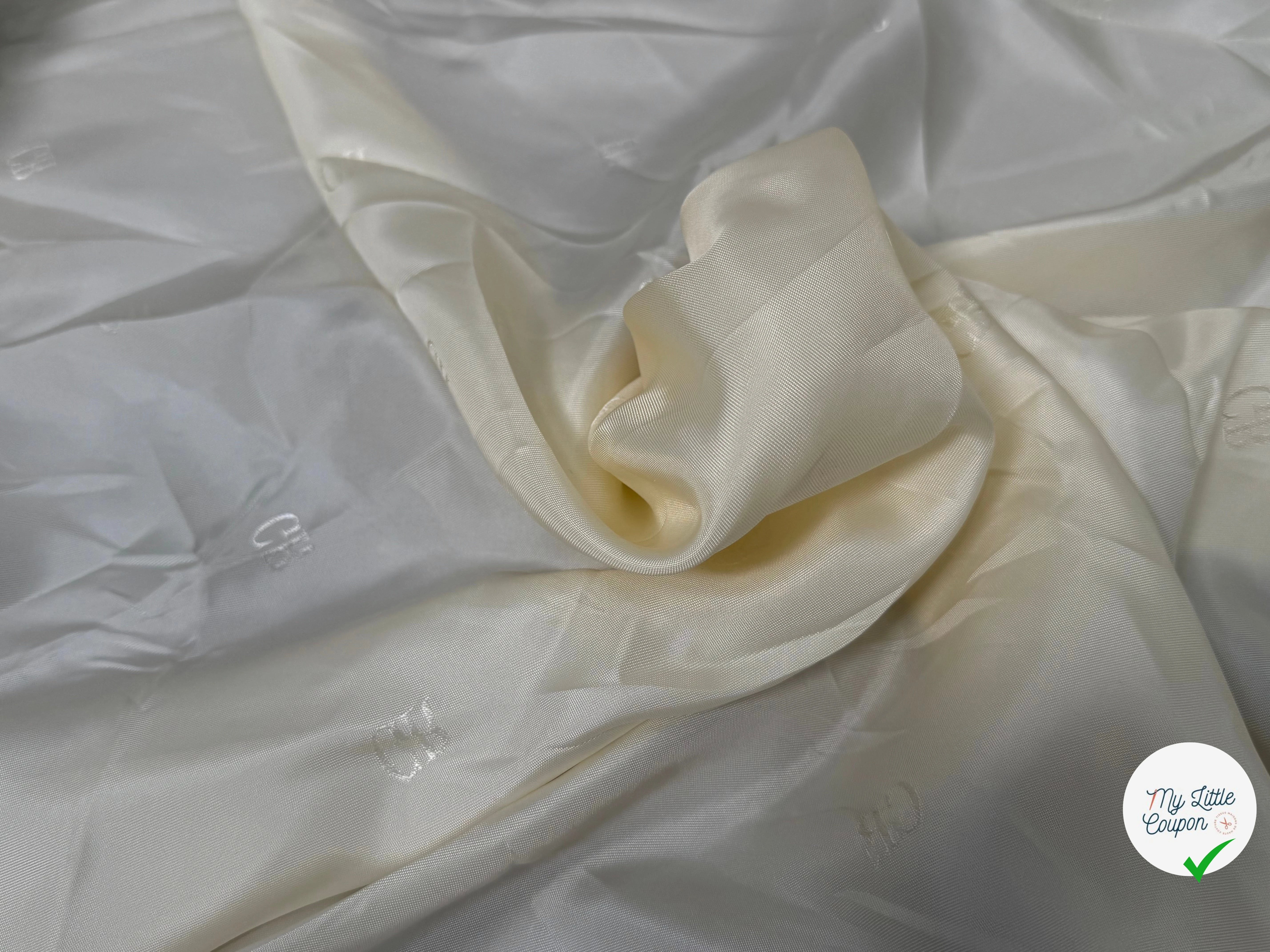 DOUBLURE VISCOSE ACETATE FROIDE #TAG GR ÉCRU LÉGÈREMENT VANILLE - My Little Coupon