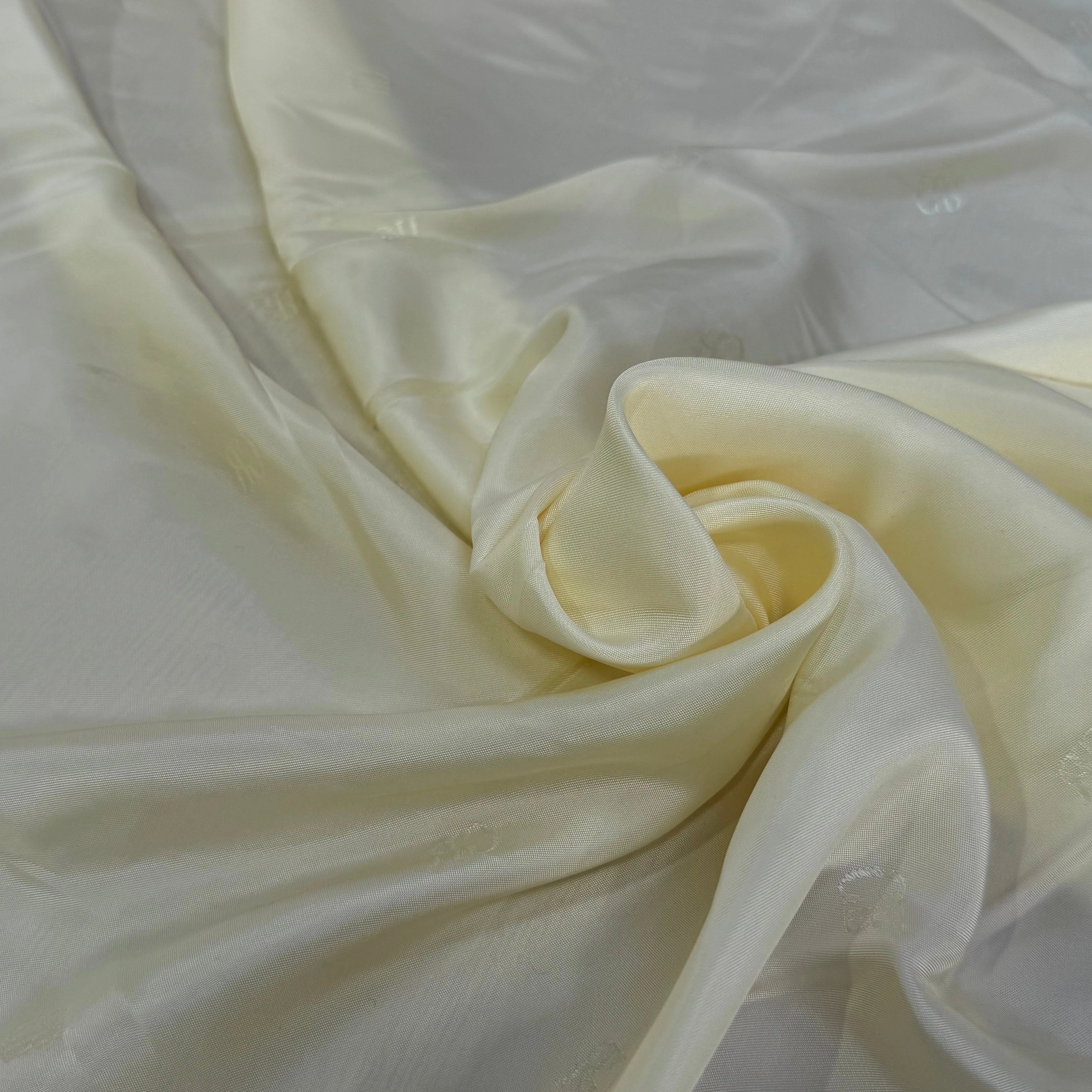 DOUBLURE VISCOSE ACETATE FROIDE #TAG GR JAUNE VANILLE - My Little Coupon