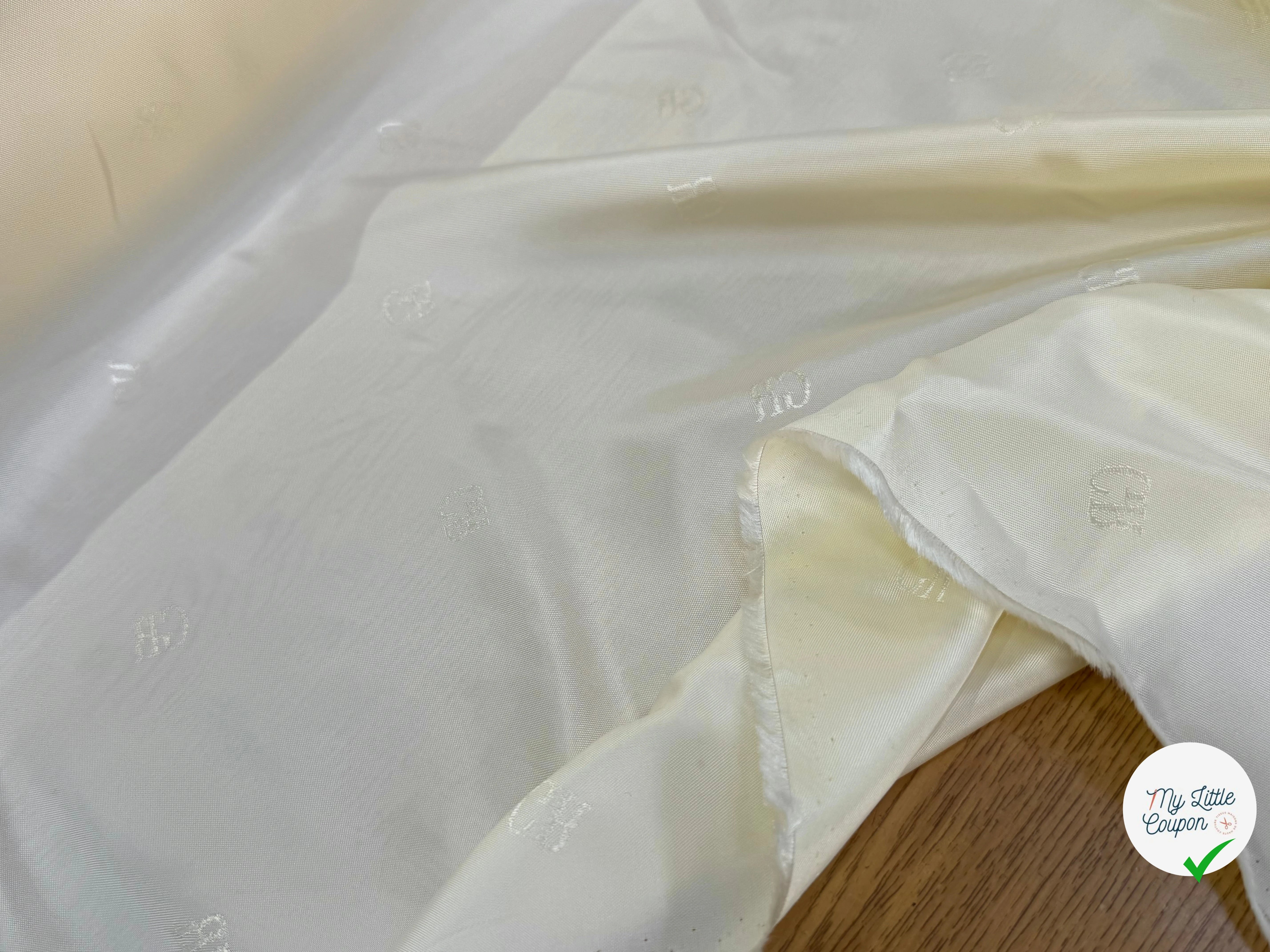 DOUBLURE VISCOSE ACETATE FROIDE #TAG GR JAUNE VANILLE - My Little Coupon