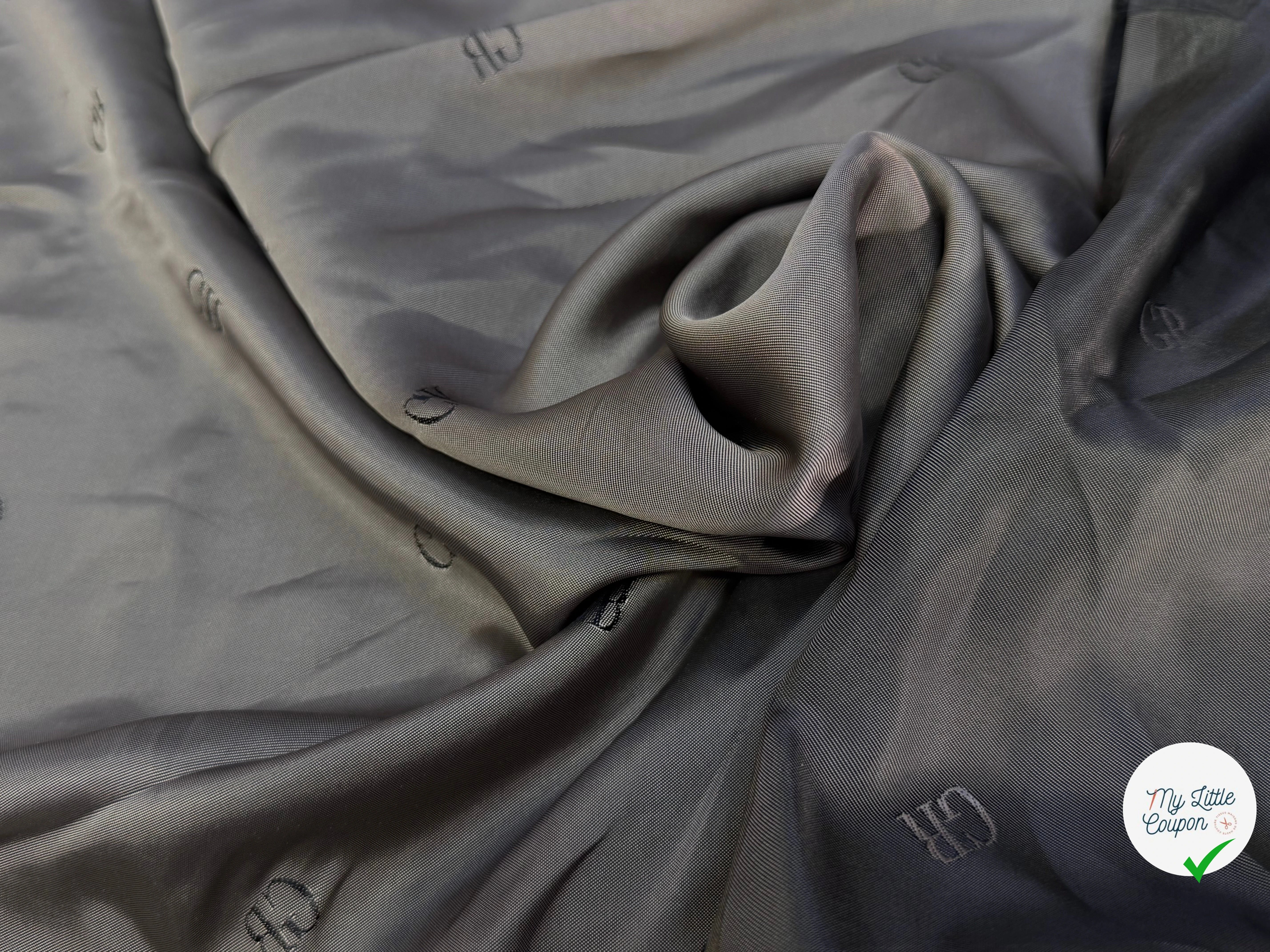 DOUBLURE VISCOSE ACETATE FROIDE #TAG GR MARRON LATÉ - My Little Coupon