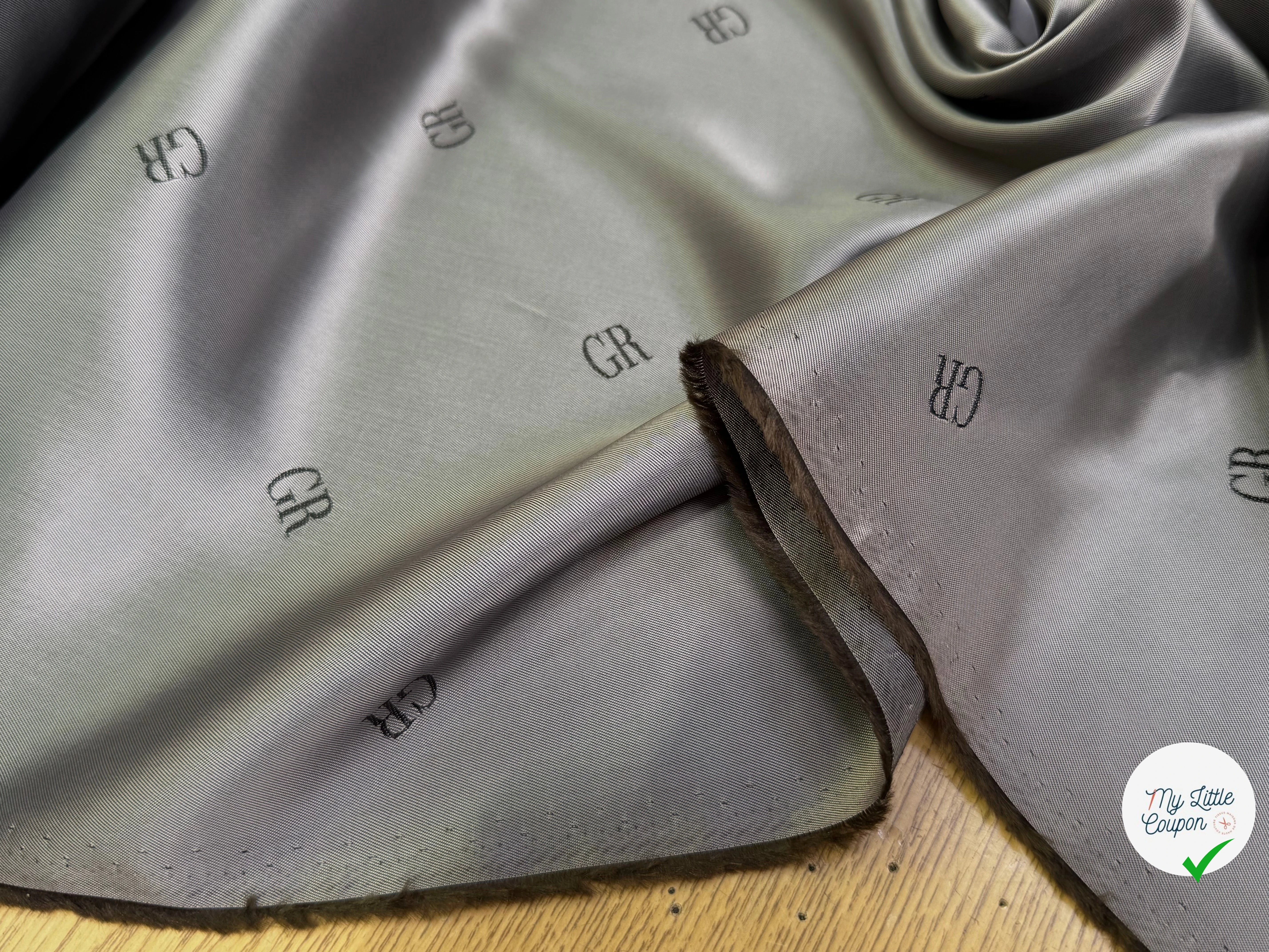 DOUBLURE VISCOSE ACETATE FROIDE #TAG GR MARRON VERS DU GRIS - My Little Coupon