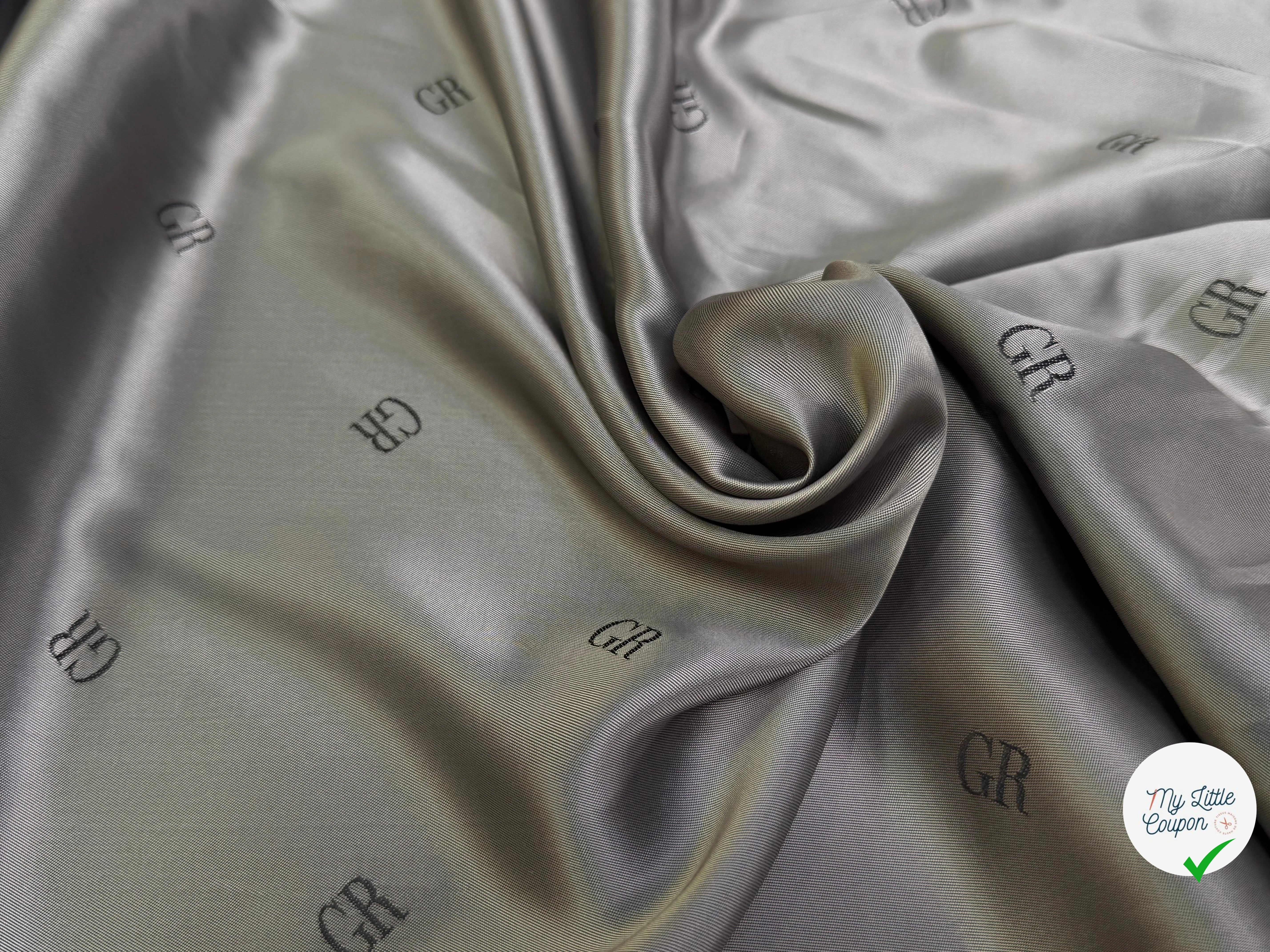 DOUBLURE VISCOSE ACETATE FROIDE #TAG GR MARRON VERS DU GRIS - My Little Coupon
