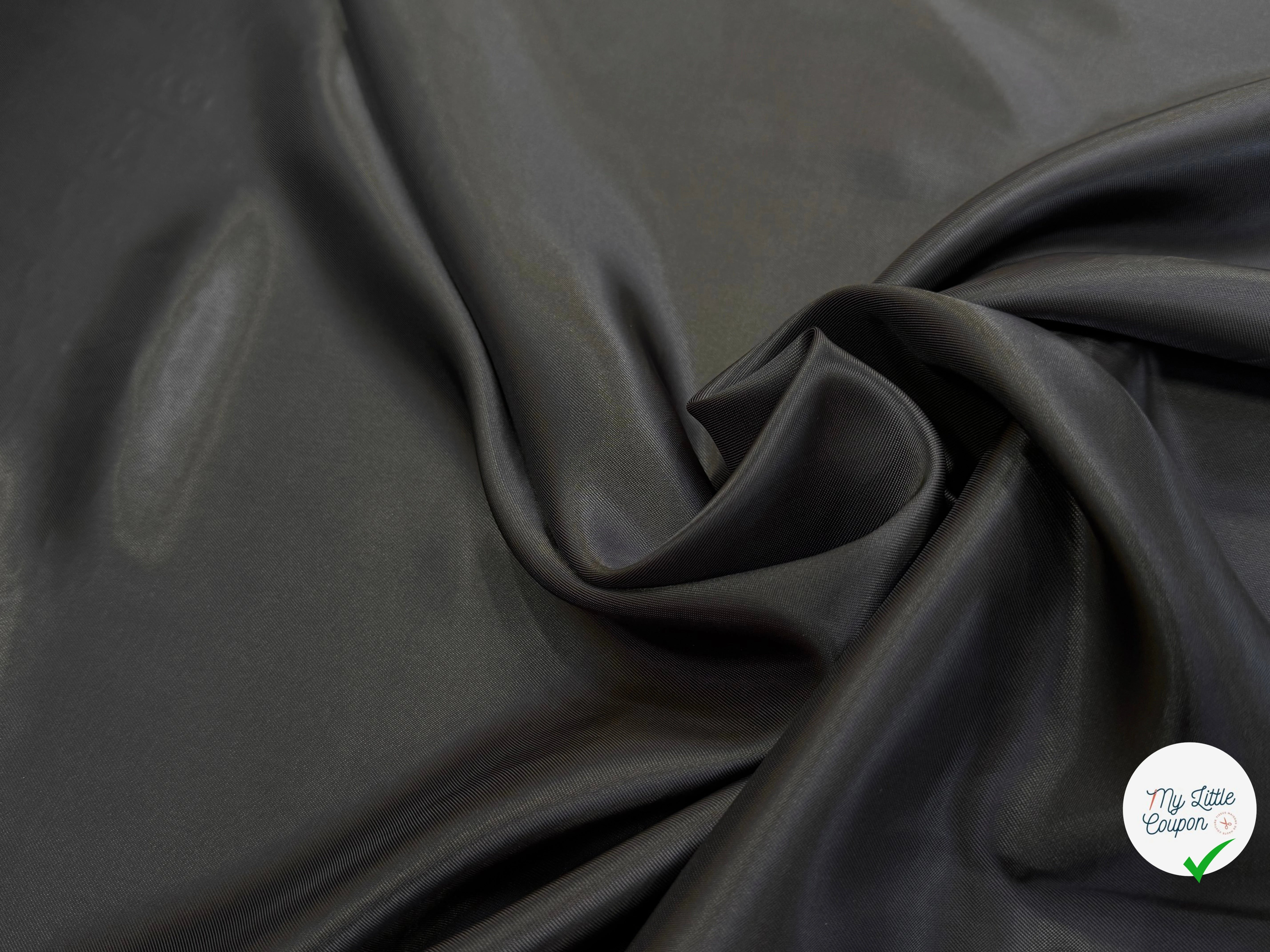 DOUBLURE VISCOSE ACETATE MARRON PRESQUE NOIR 49% VISCOSE - My Little Coupon