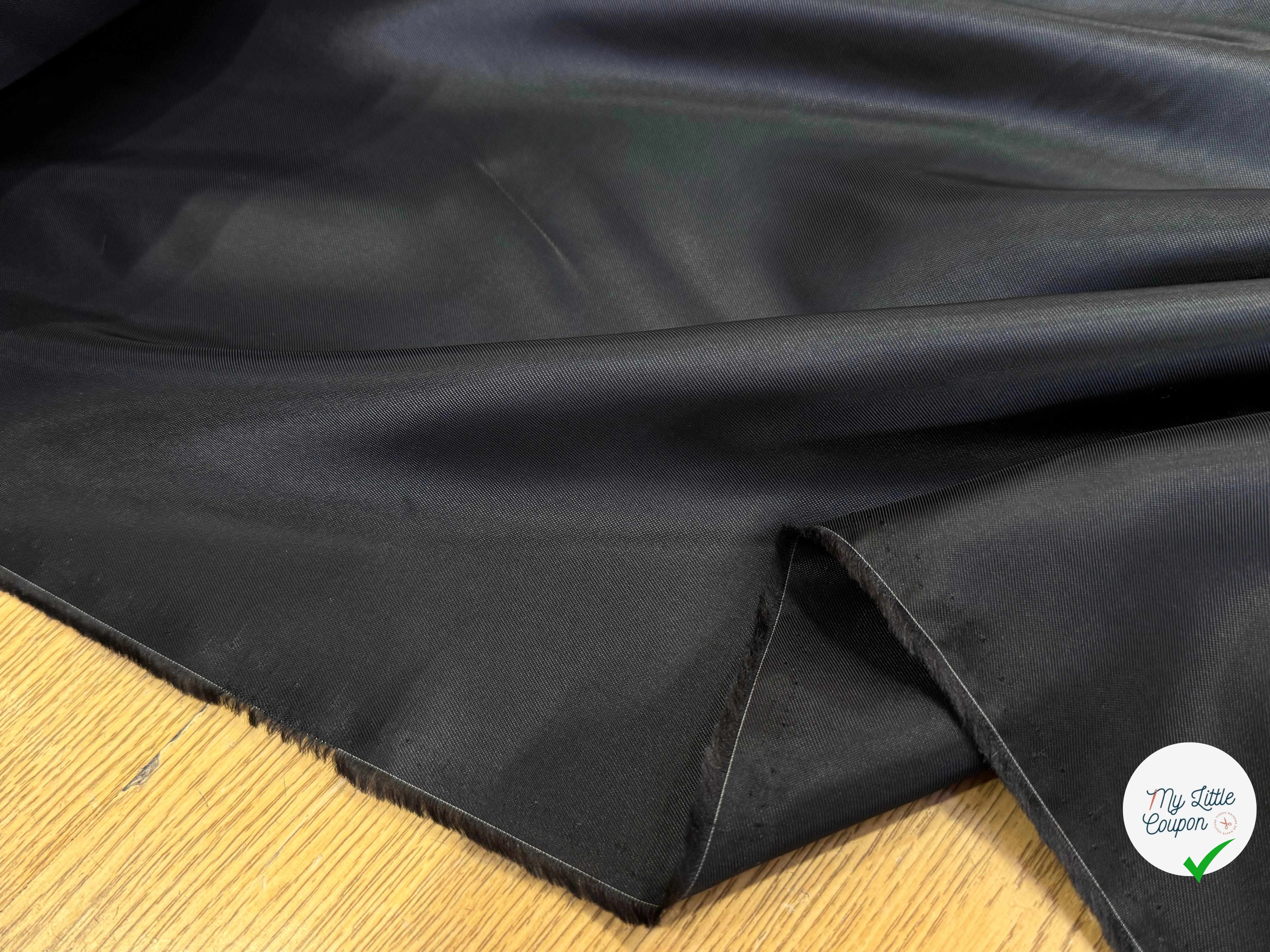 DOUBLURE VISCOSE ACETATE MARRON PRESQUE NOIR 49% VISCOSE - My Little Coupon