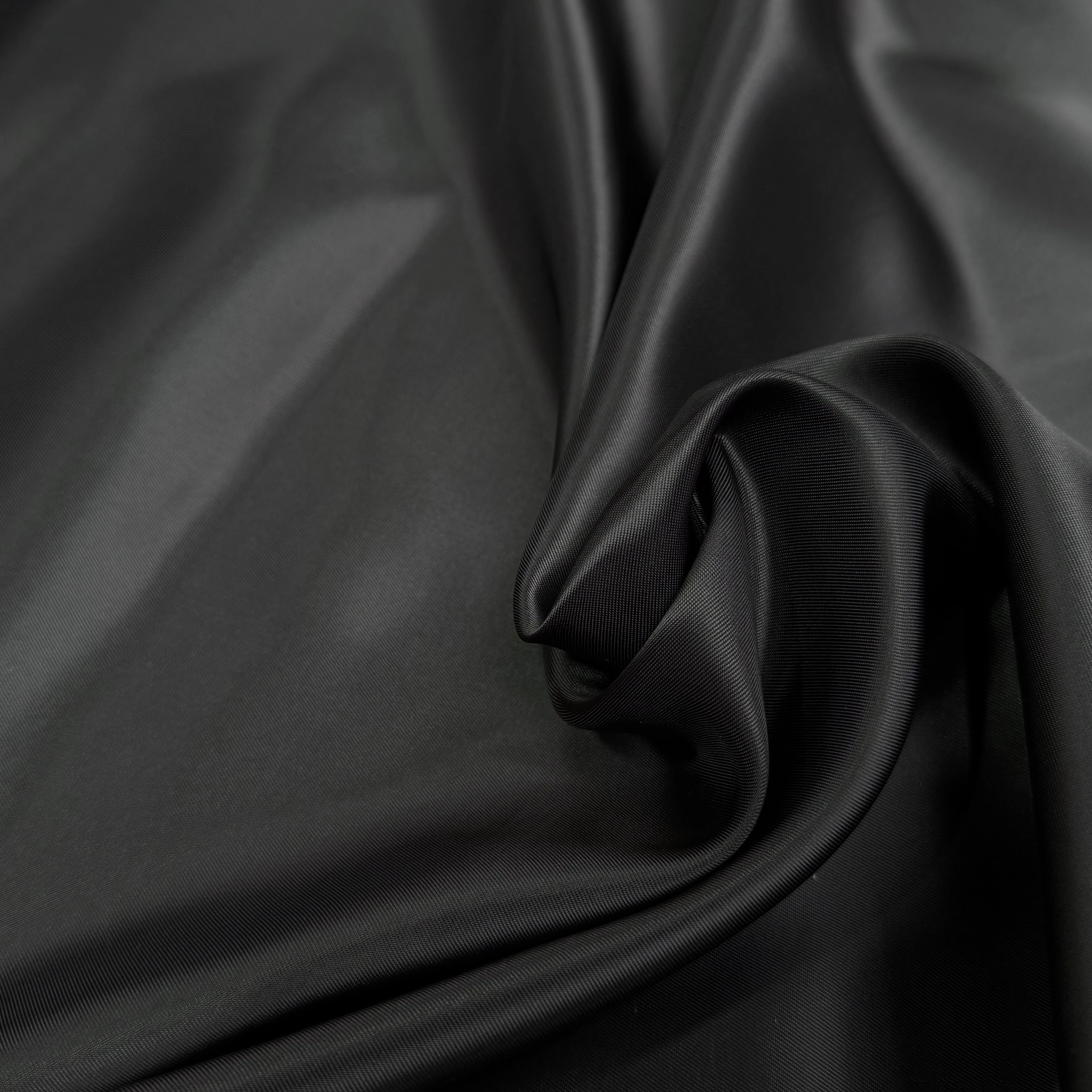 DOUBLURE VISCOSE ACETATE NOIR PROFOND 51% VISCOSE - My Little Coupon