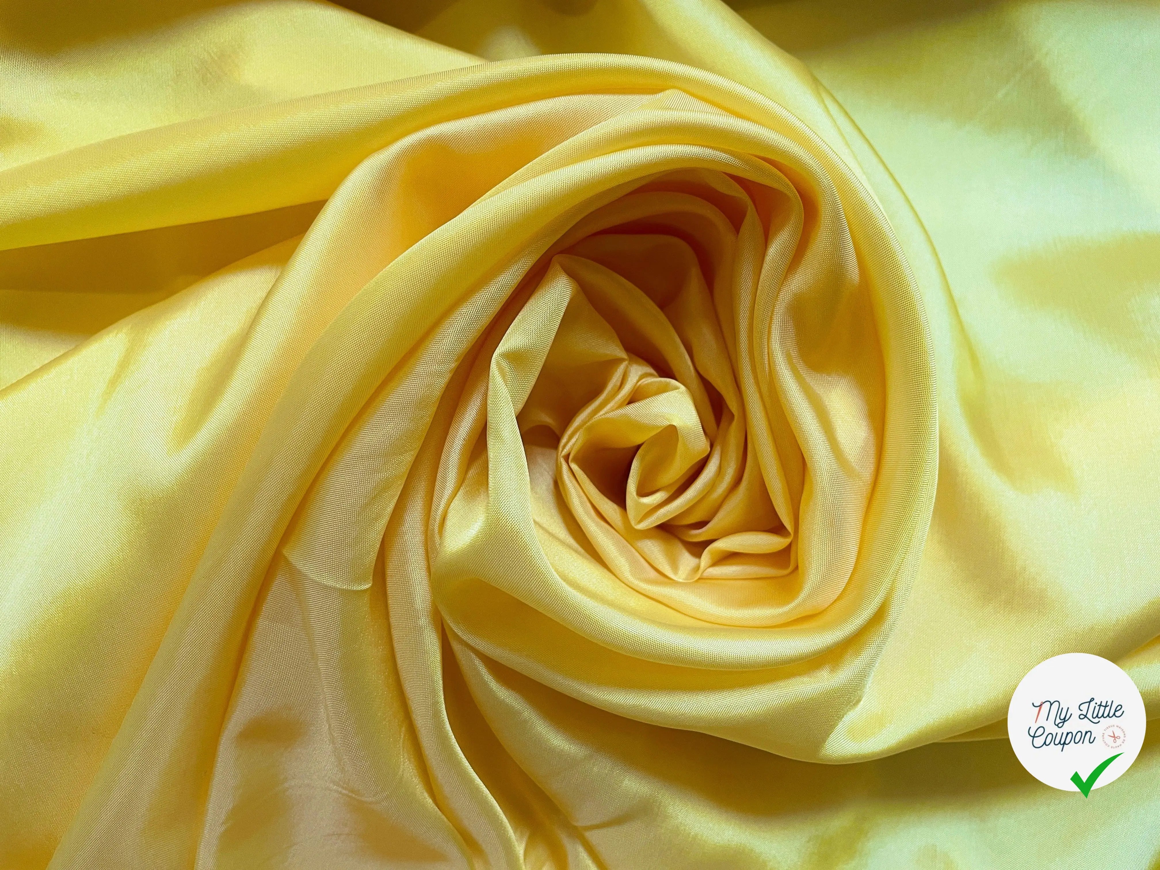 DOUBLURE VISCOSE JAUNE CITRON - My Little Coupon - tissu - coudre
