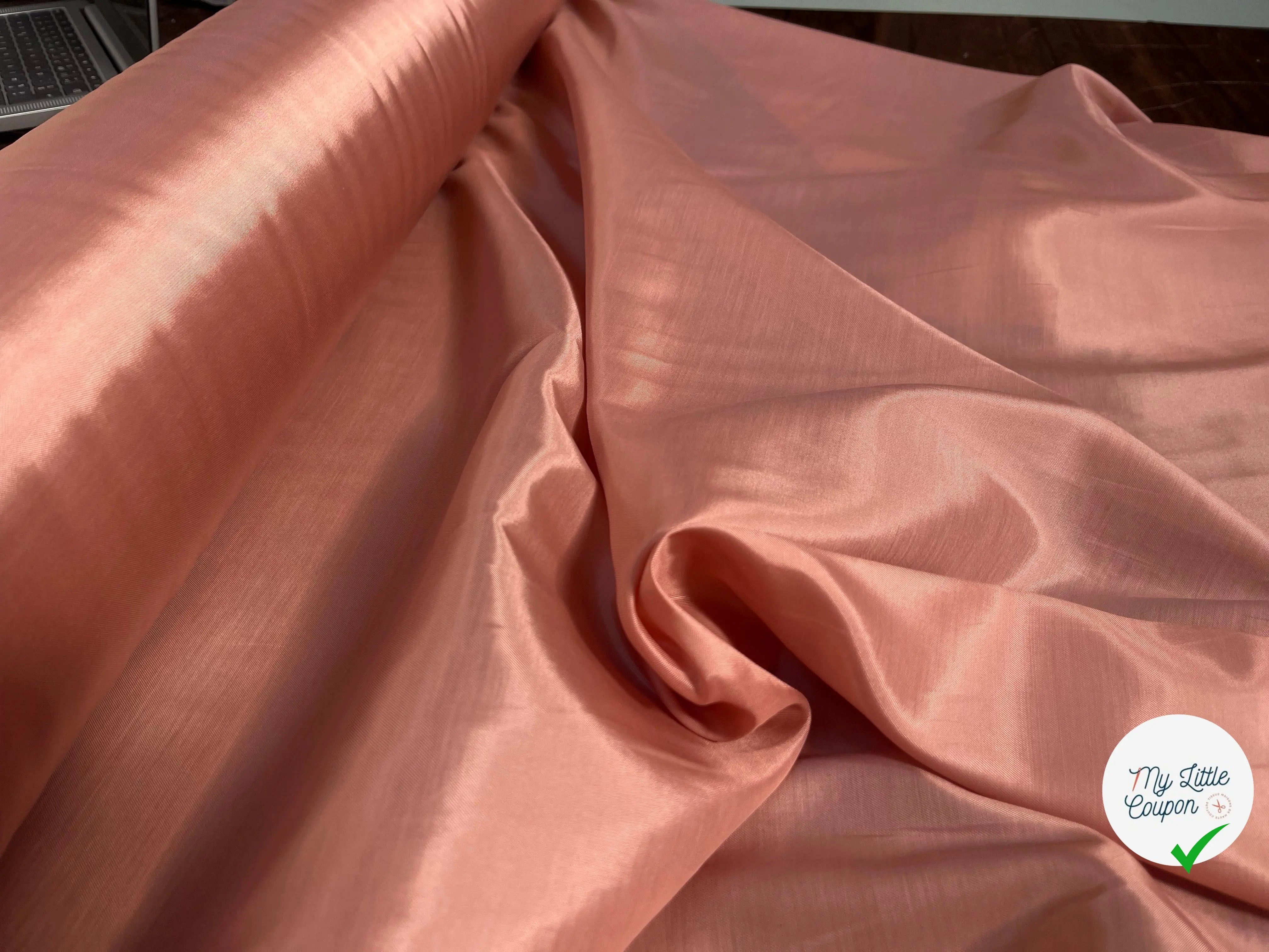 DOUBLURE VISCOSE COTON ROSE UNI - My Little Coupon