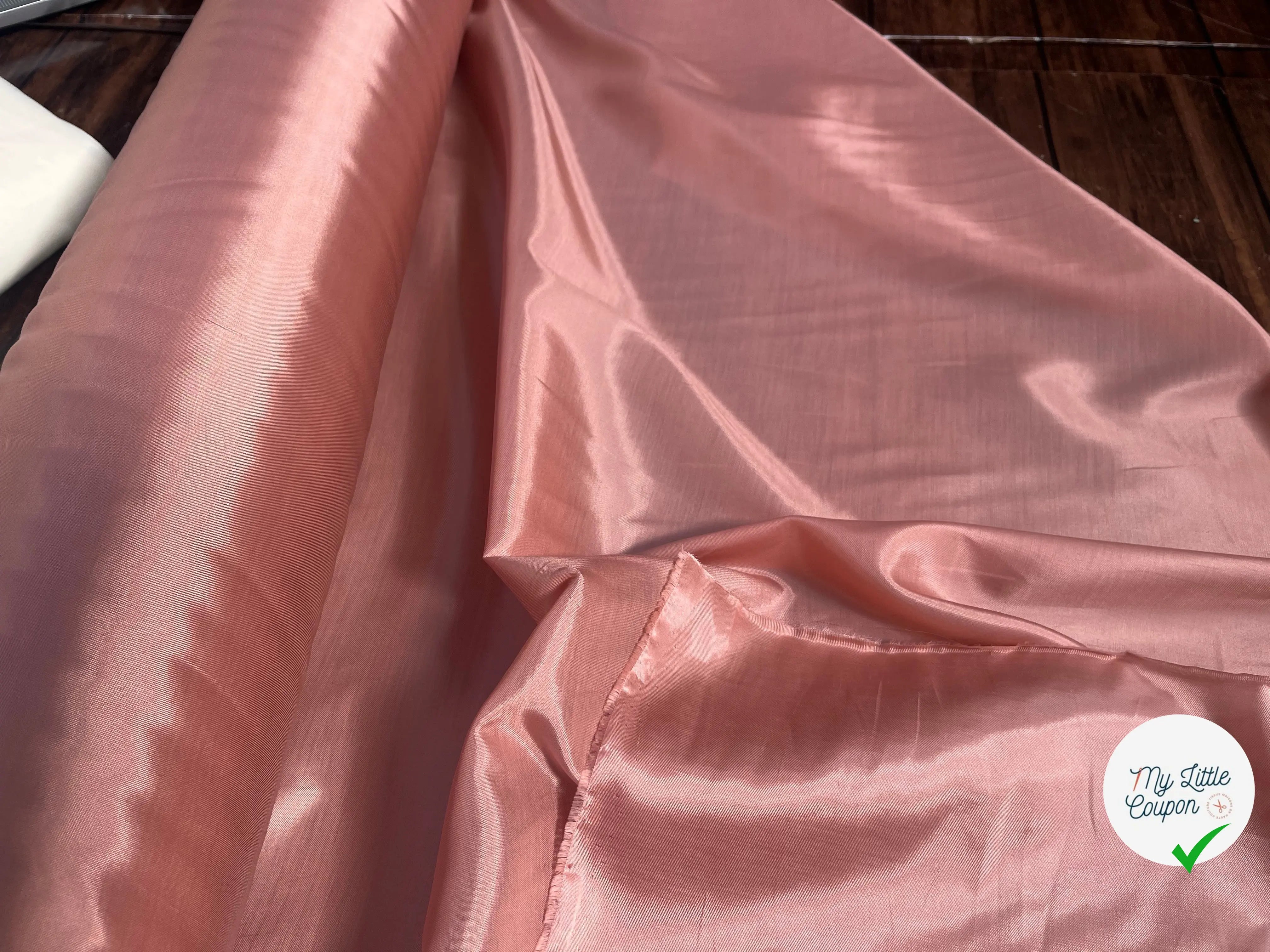 DOUBLURE VISCOSE COTON ROSE UNI - My Little Coupon