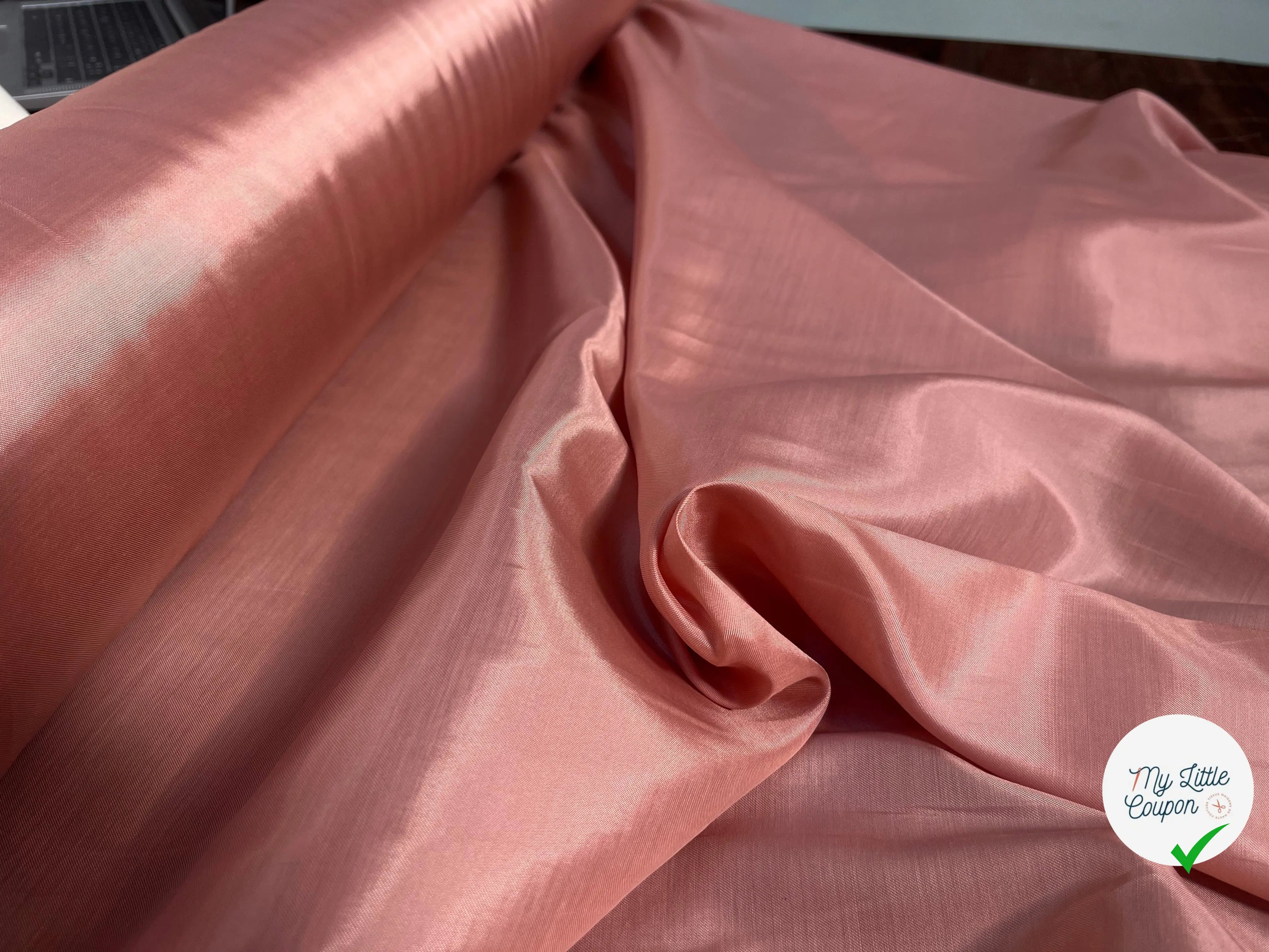 DOUBLURE VISCOSE COTON ROSE UNI - My Little Coupon