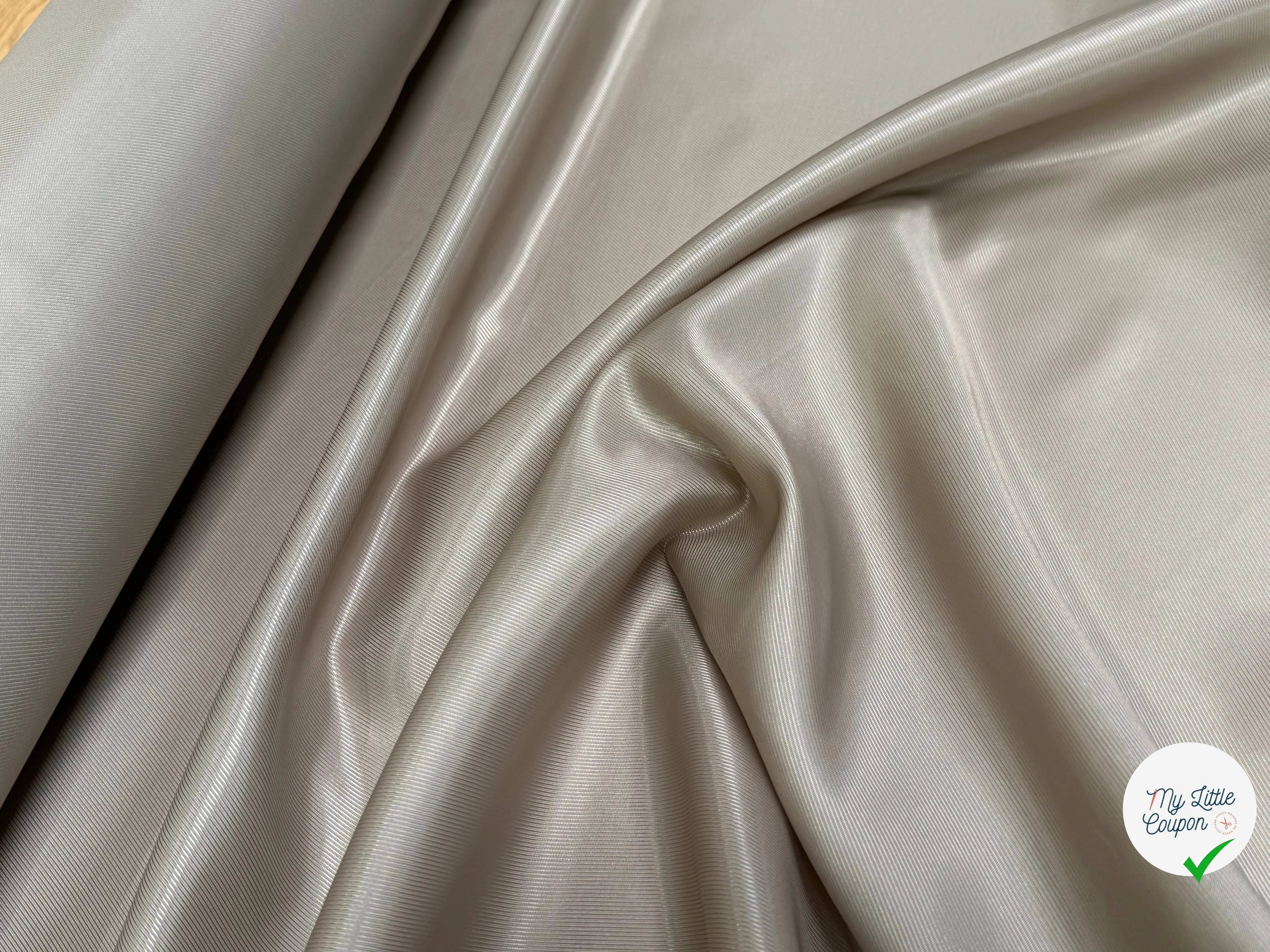 DOUBLURE VISCOSE DRILL BEIGE 80% VISCOSE - My Little Coupon
