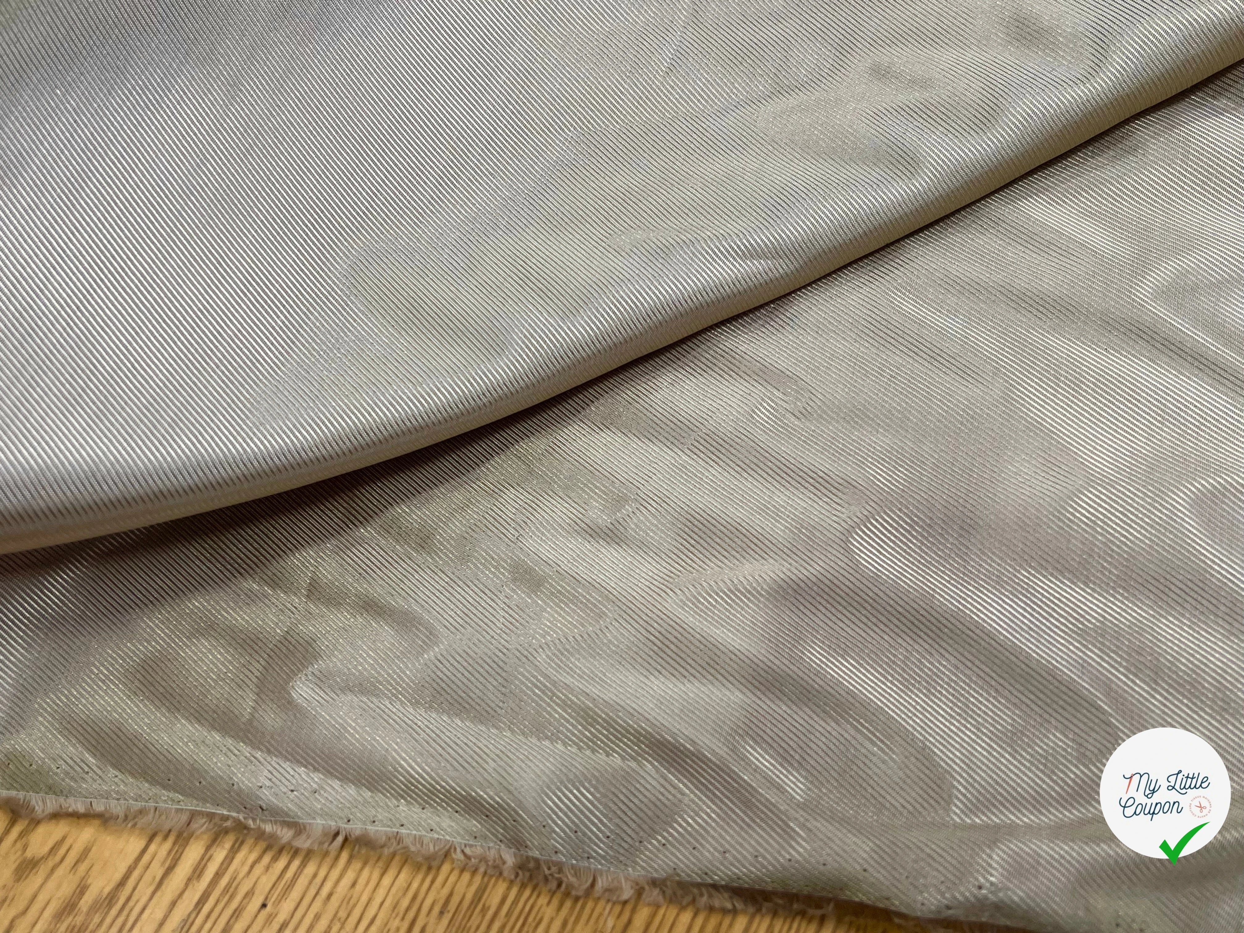 DOUBLURE VISCOSE DRILL FLUIDE BEIGE FONCÉ 100% VI - My Little Coupon