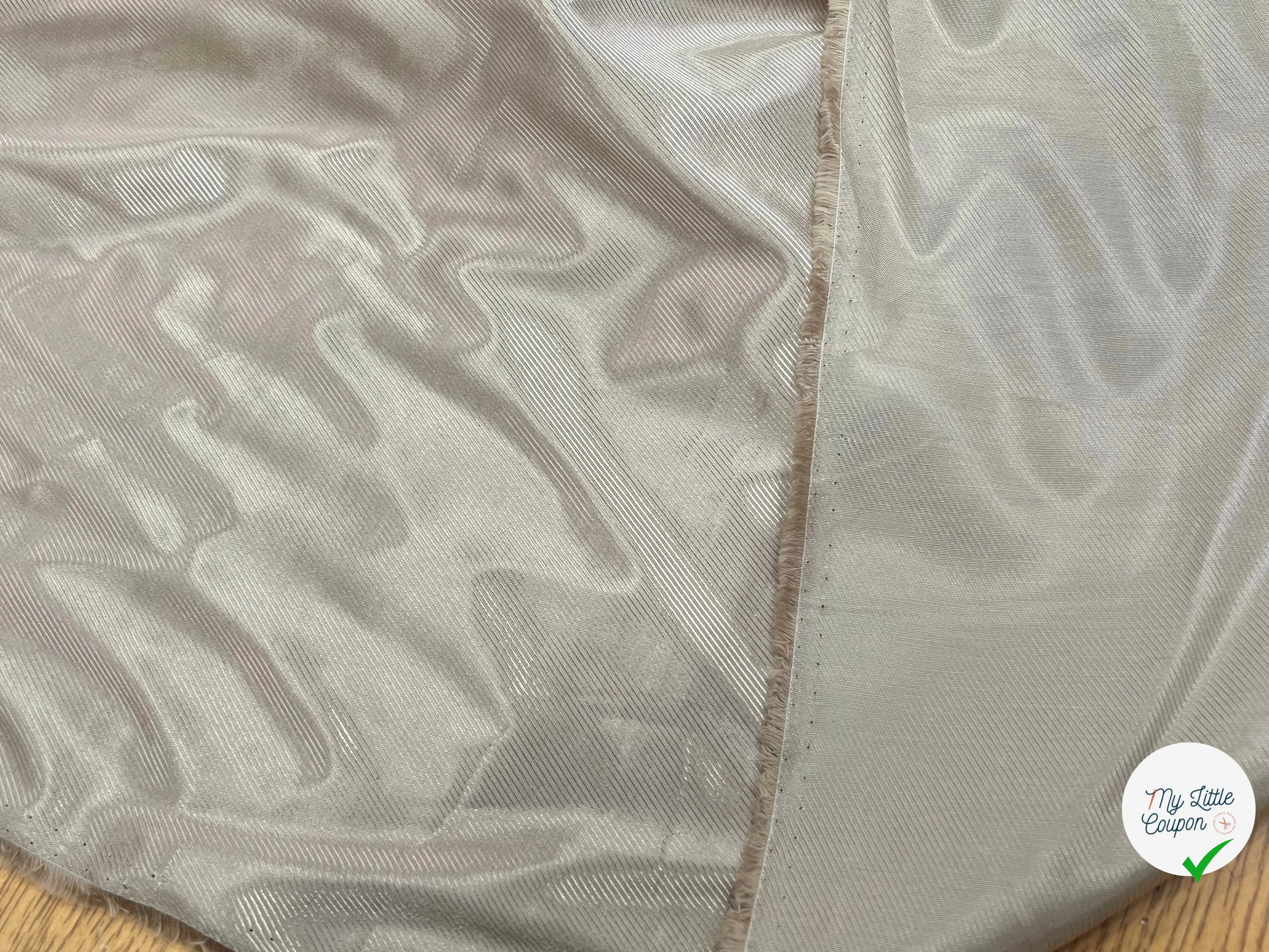 DOUBLURE VISCOSE DRILL FLUIDE BEIGE FONCÉ 100% VI - My Little Coupon