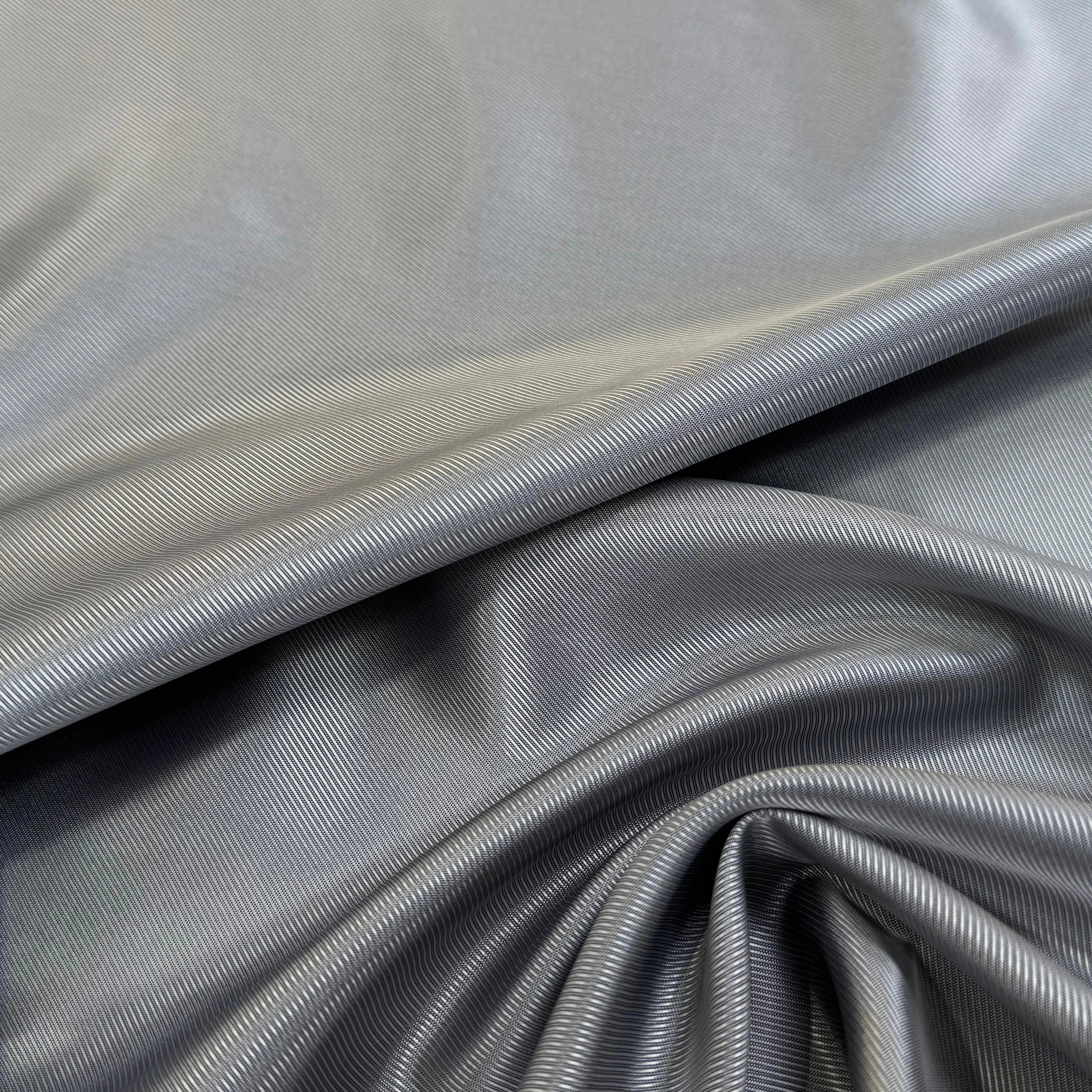 DOUBLURE VISCOSE DRILL GRIS ARGENTÉ - My Little Coupon