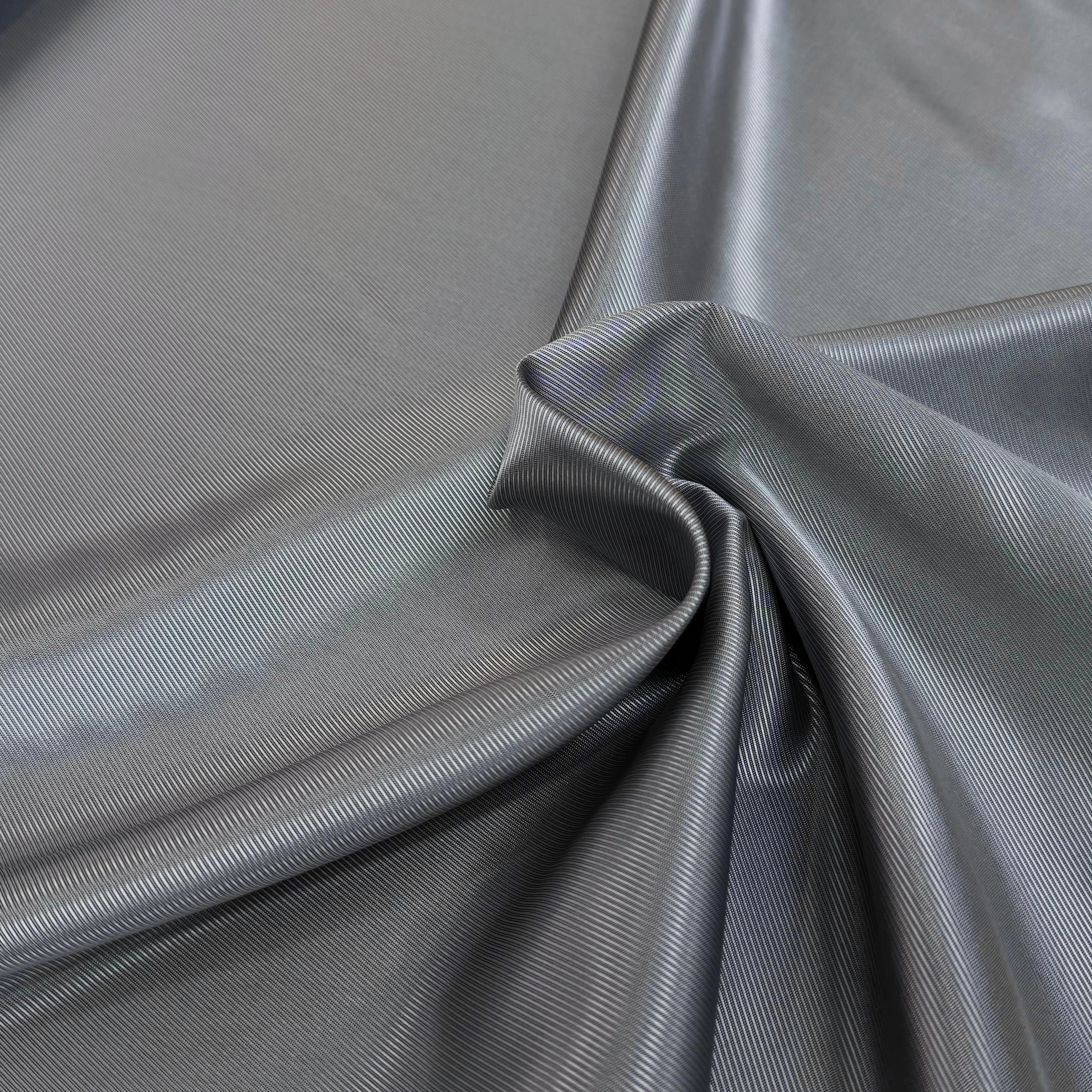 DOUBLURE VISCOSE DRILL GRIS ARGENTÉ - My Little Coupon