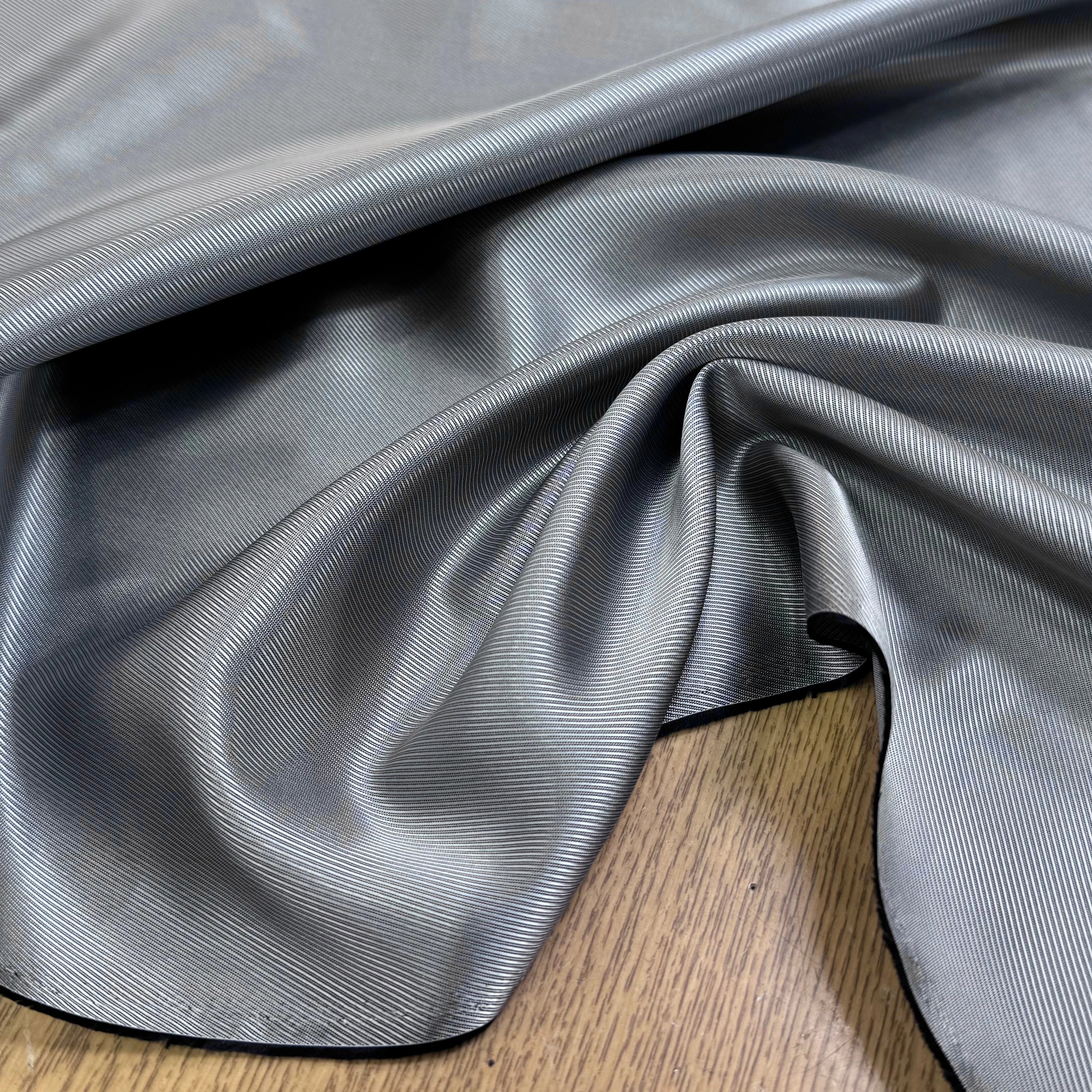 DOUBLURE VISCOSE DRILL GRIS ARGENTÉ - My Little Coupon