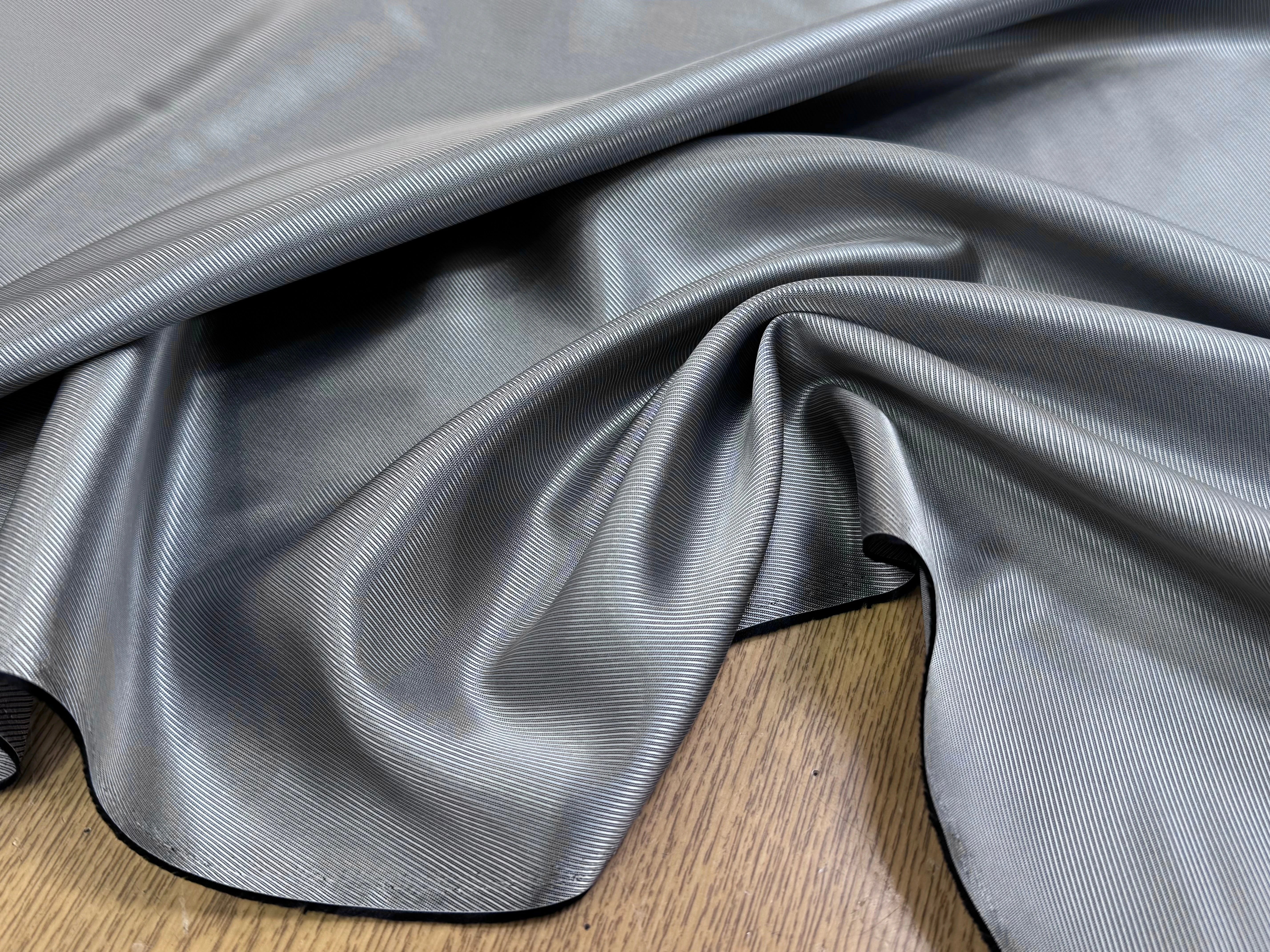 DOUBLURE VISCOSE DRILL GRIS ARGENTÉ - My Little Coupon