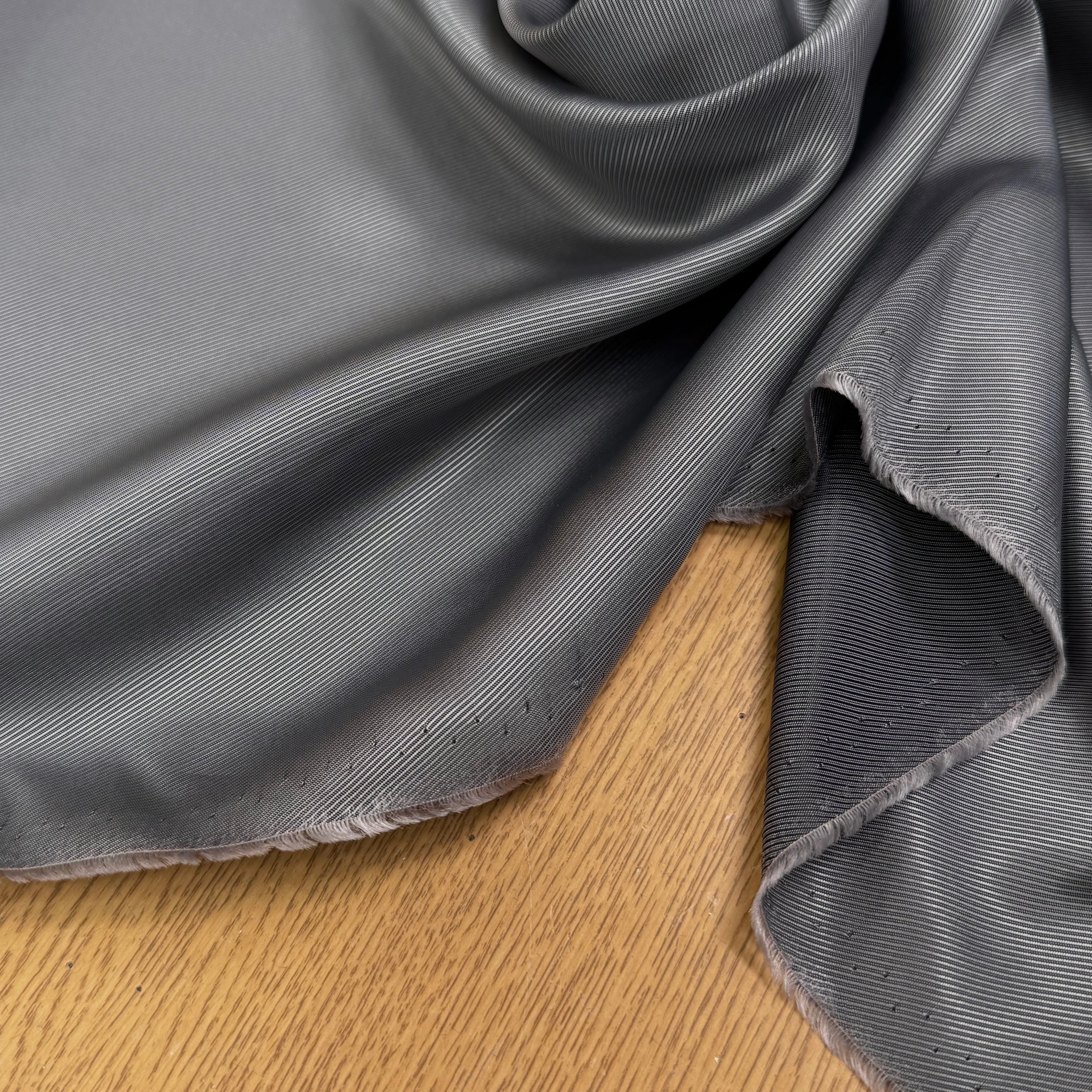 DOUBLURE VISCOSE DRILL GRIS AUBERGINE - My Little Coupon