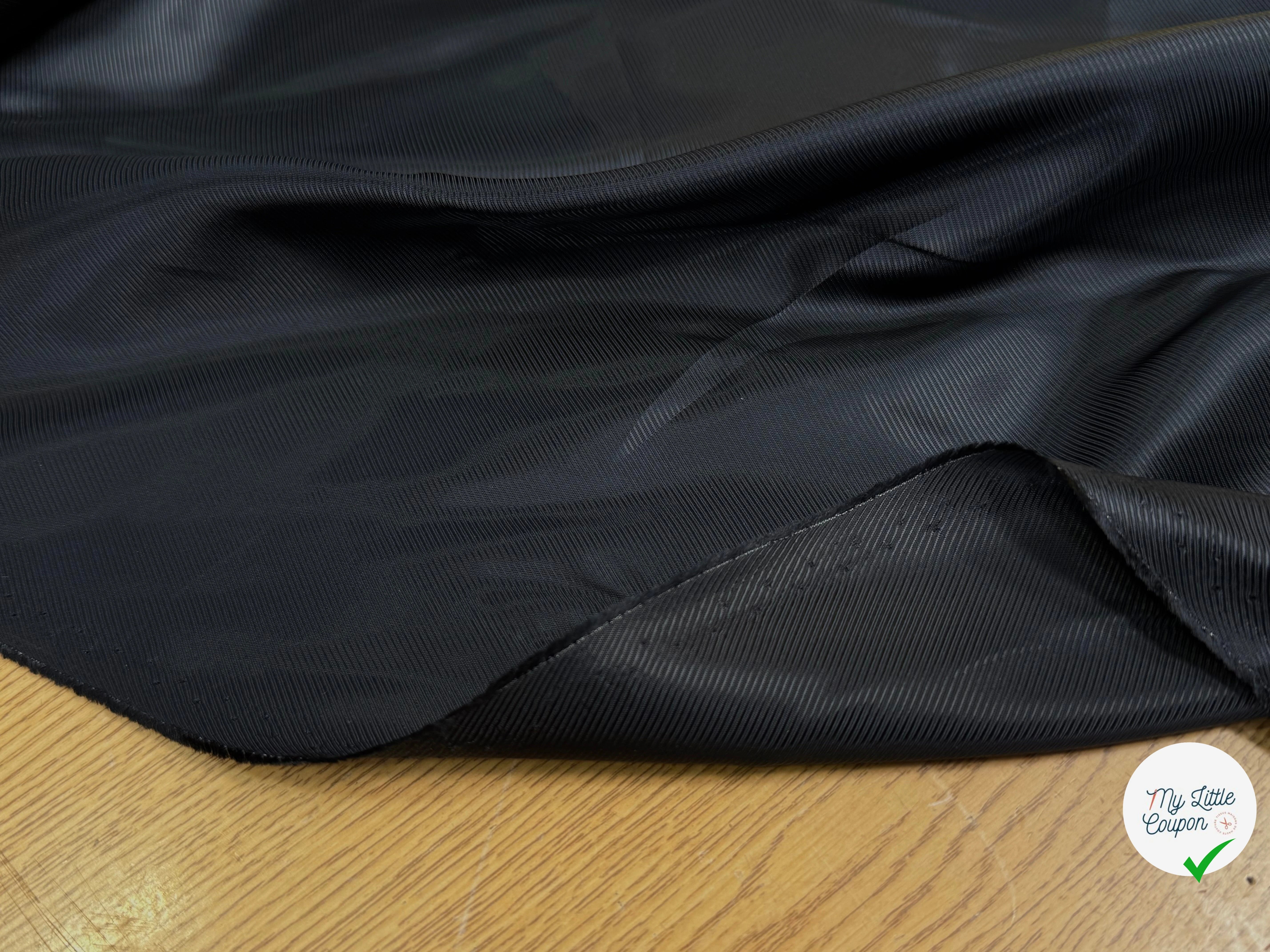 DOUBLURE VISCOSE DRILL NOIR - My Little Coupon