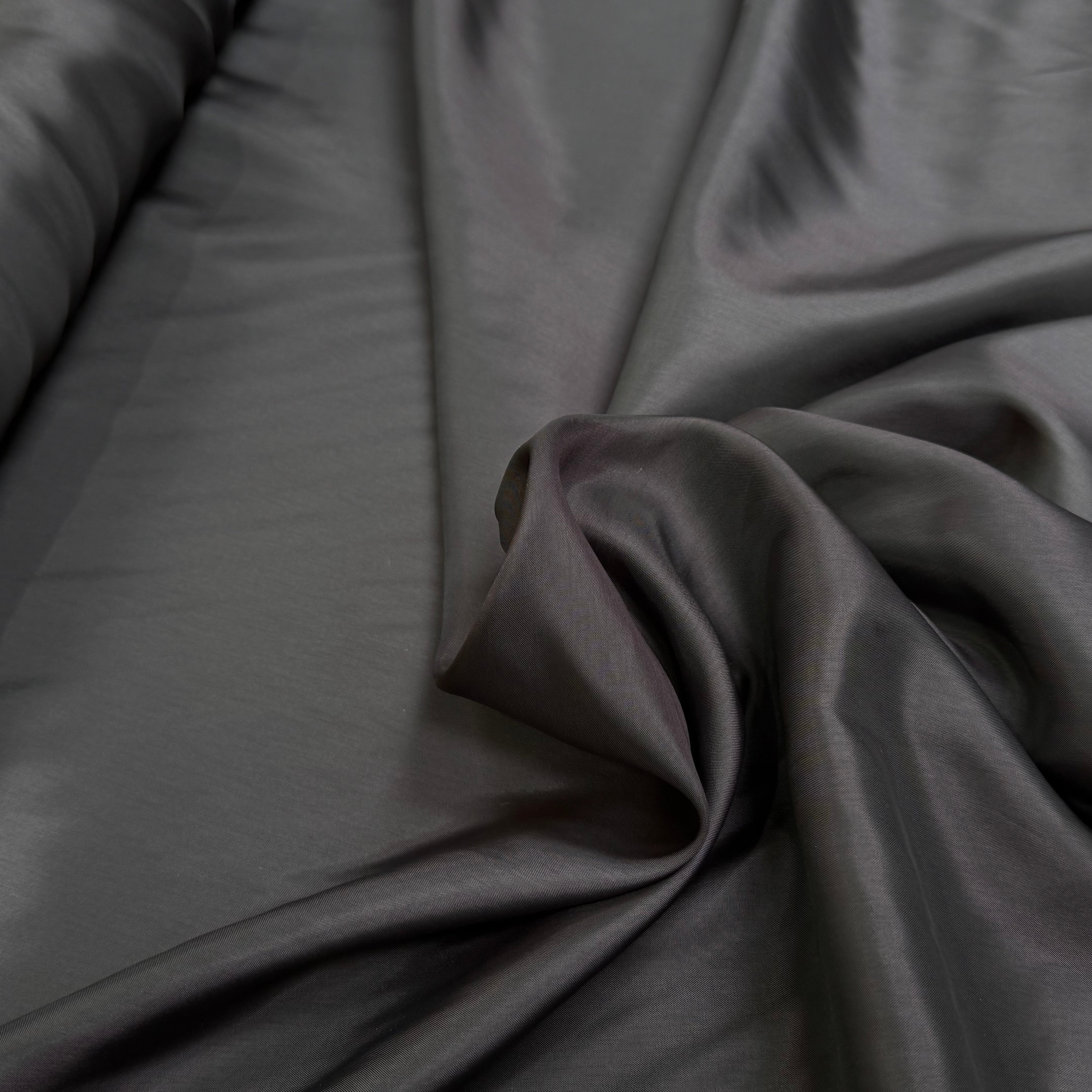 DOUBLURE VISCOSE FINE LISSE GRIS FONCÉ 80% VISCOSE - My Little Coupon