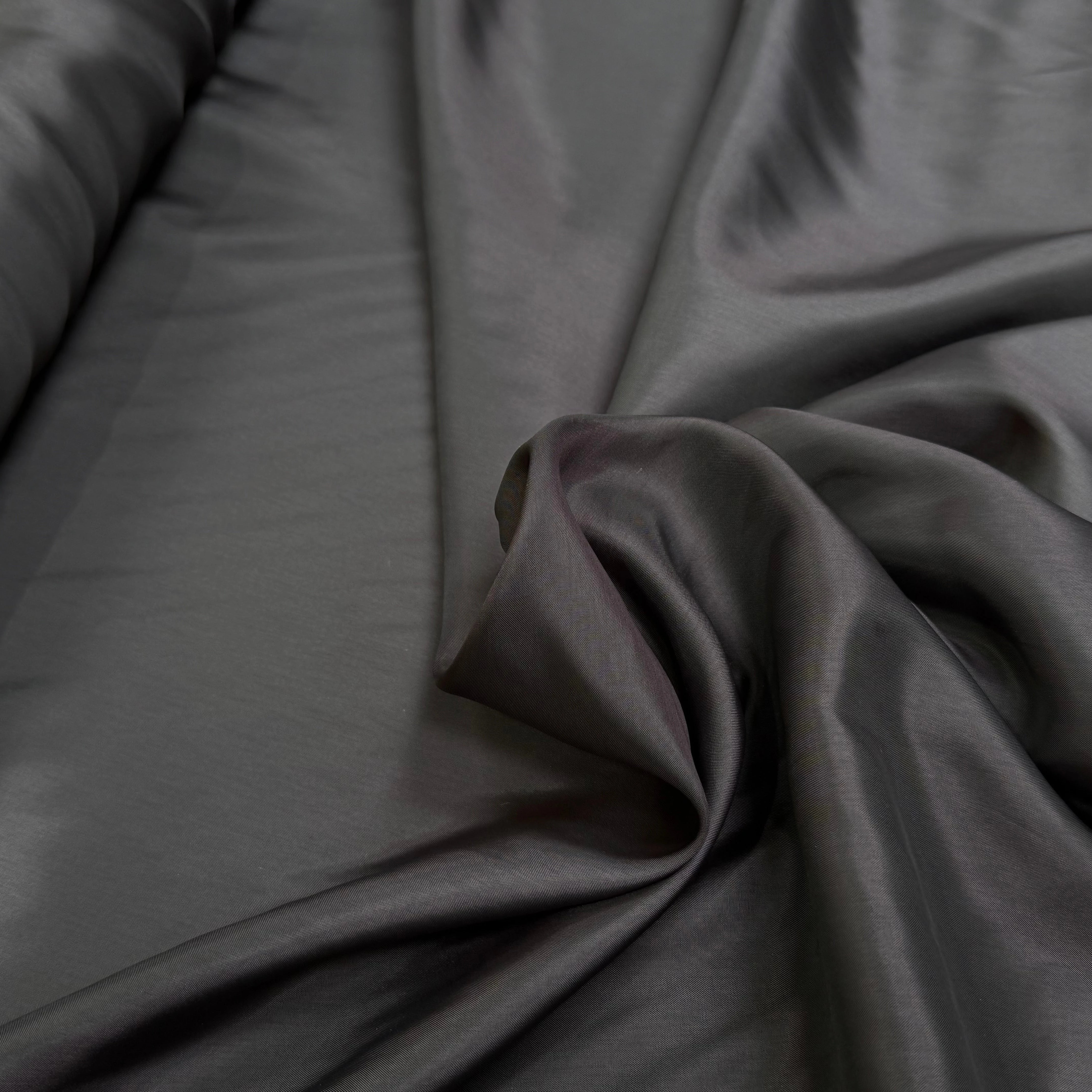 DOUBLURE VISCOSE FINE LISSE GRIS FONCÉ 80% VISCOSE - My Little Coupon