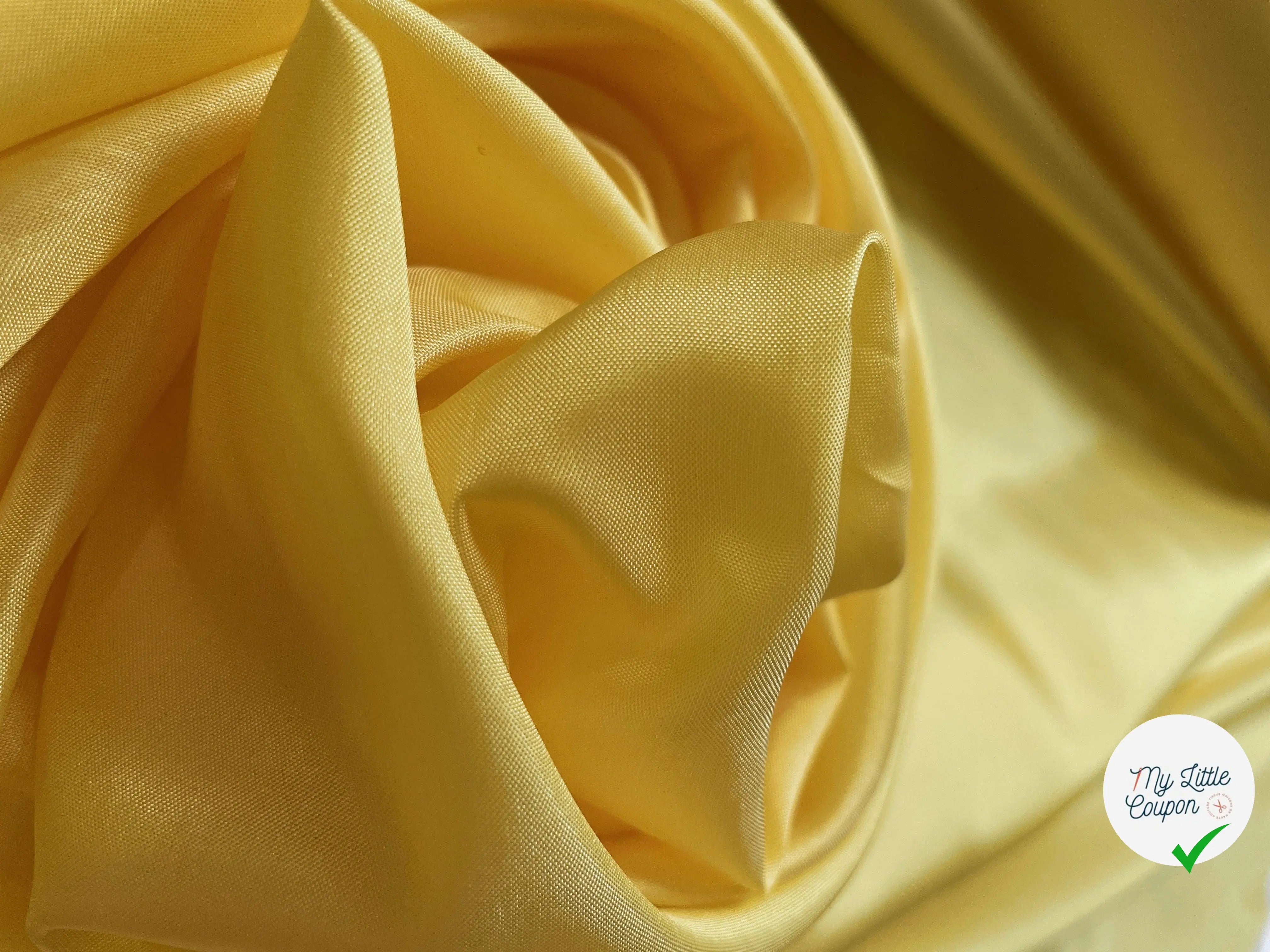 DOUBLURE VISCOSE JAUNE CITRON - My Little Coupon - tissu - coudre
