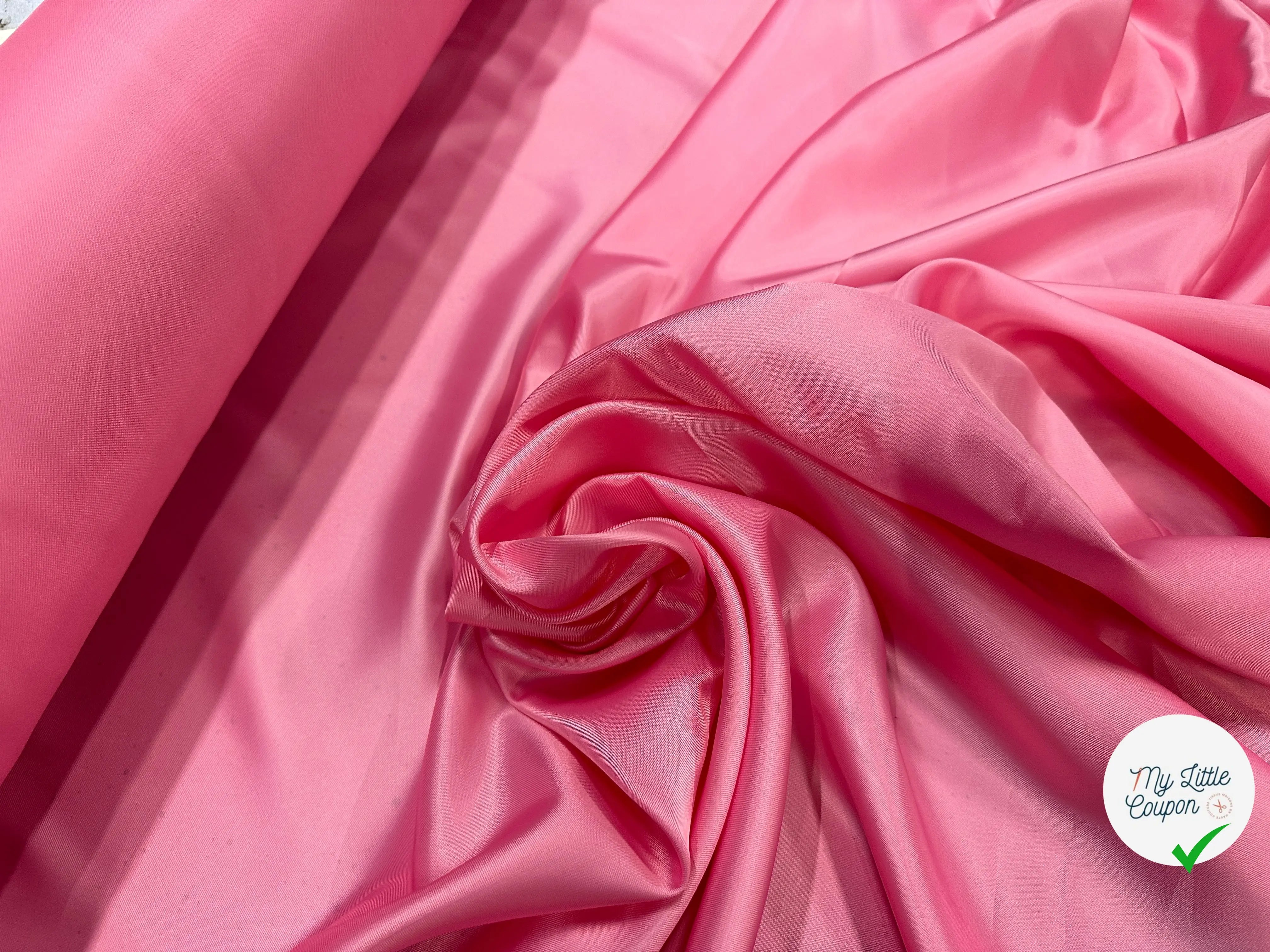DOUBLURE VISCOSE ROSE TROP BELLE - My Little Coupon