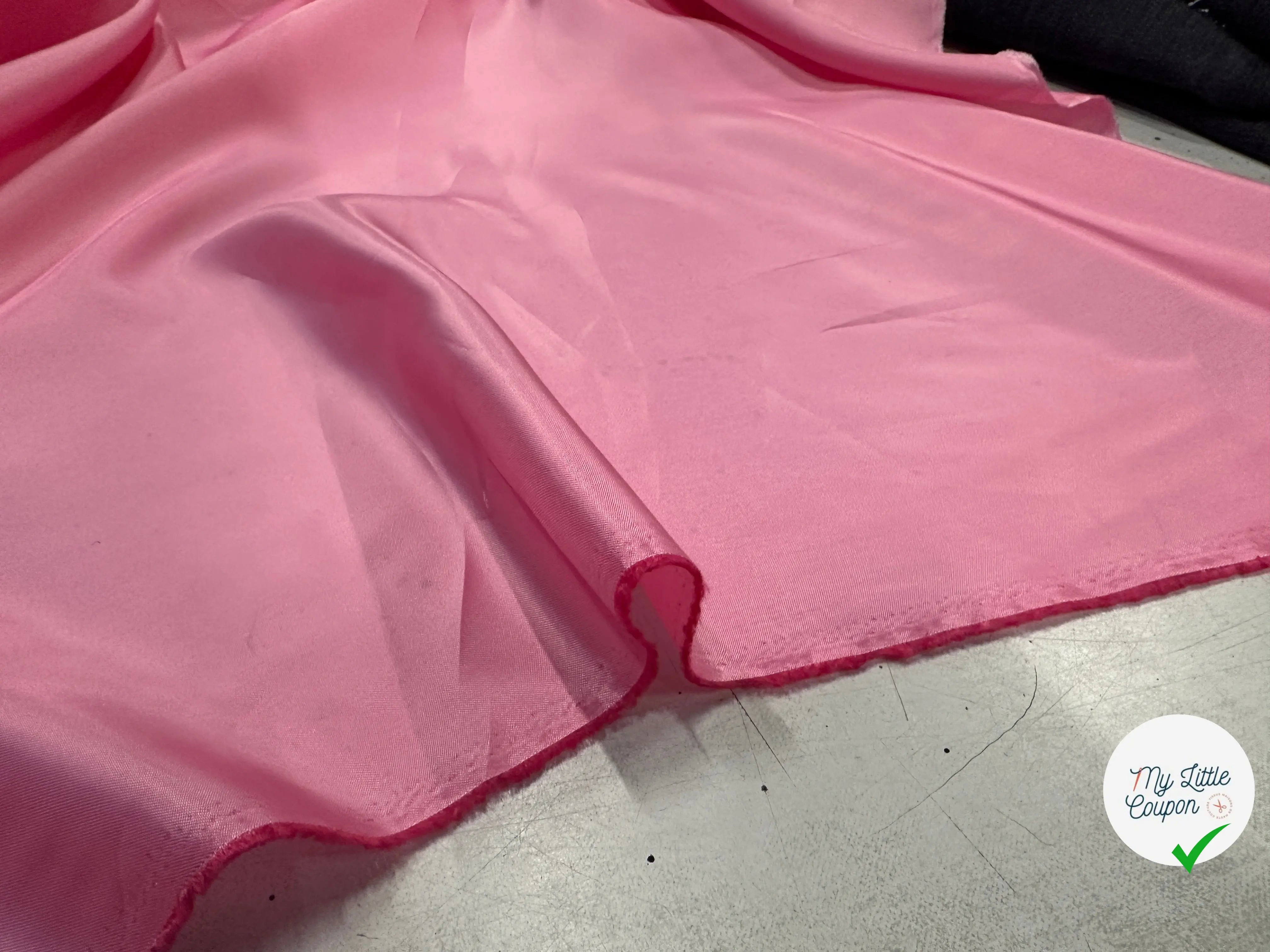 DOUBLURE VISCOSE ROSE TROP BELLE - My Little Coupon