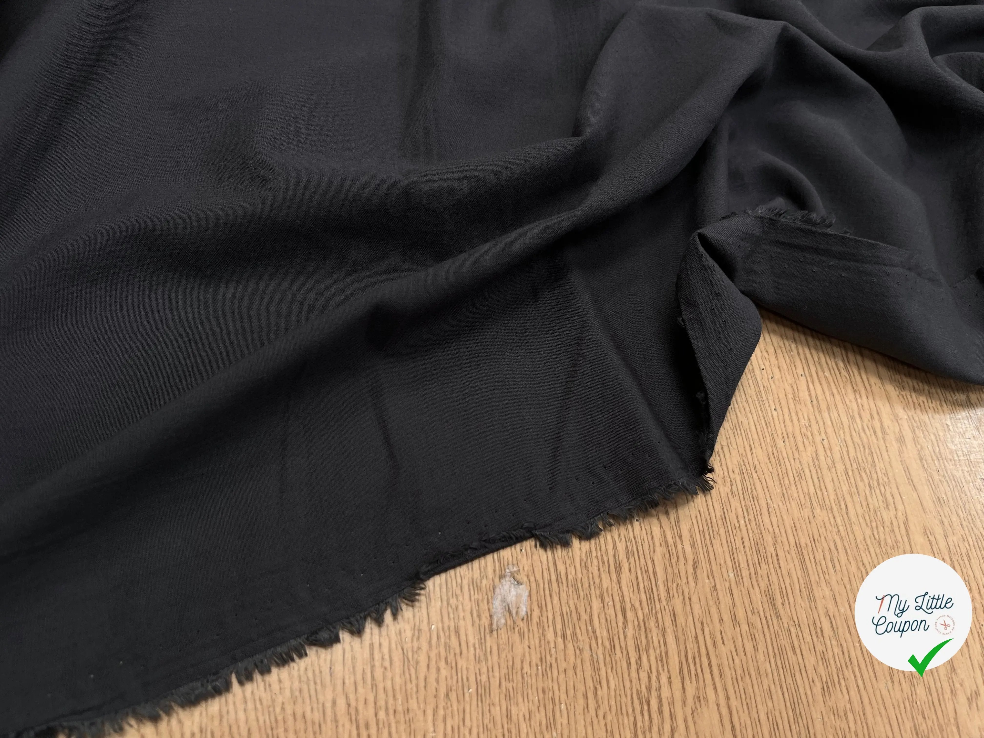 DOUBURE VOILE COTON GRIS SOURIS - My Little Coupon