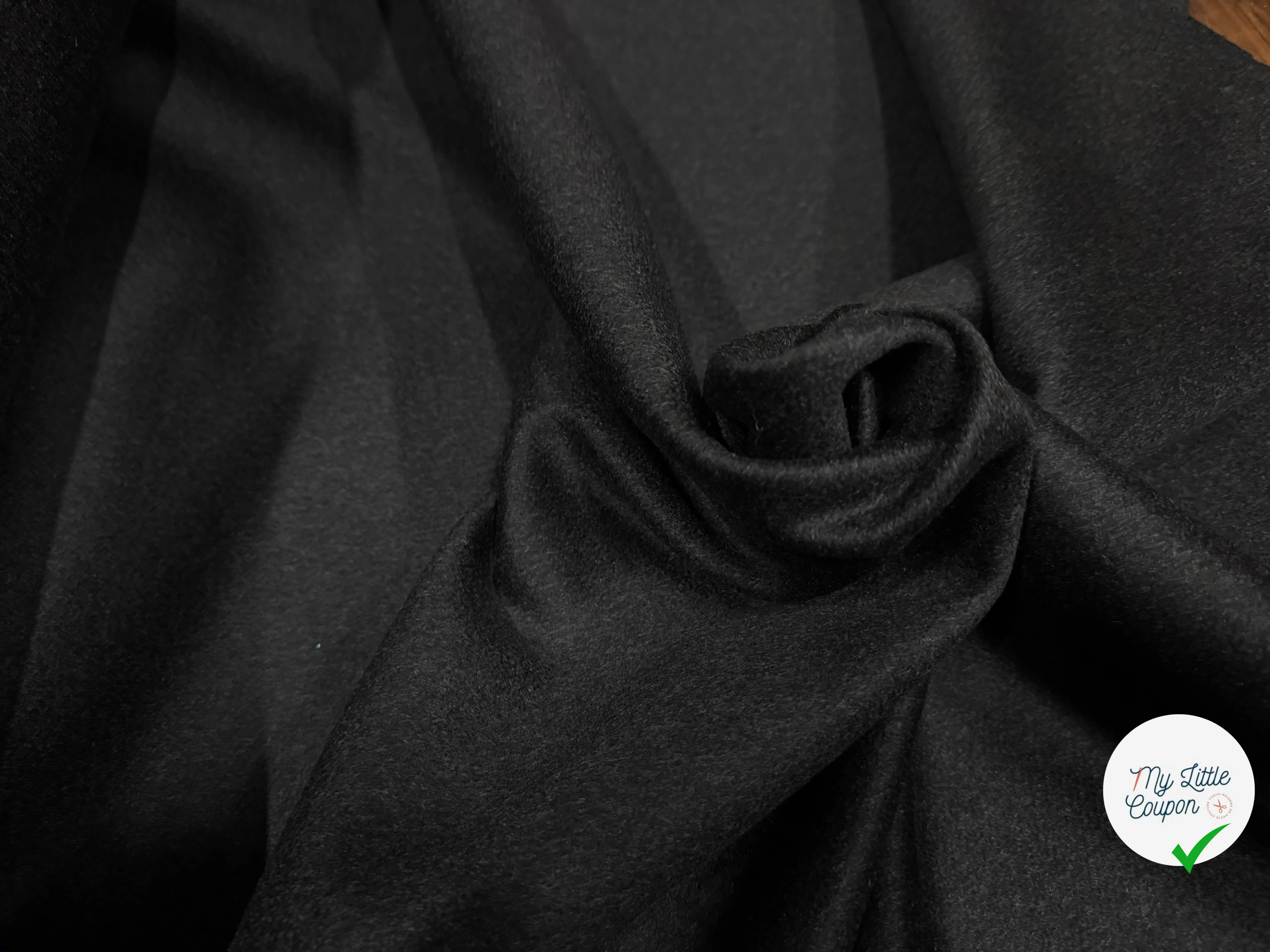 DRAP DE LAINE CACHEMIRE GRIS ANTHRACITE - My Little Coupon