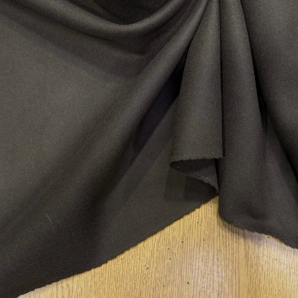 DRAP DE LAINE DOUBLE FACE CAFÉ NOIR SUPER DOUX 100% LAINE VIERGE - My Little Coupon