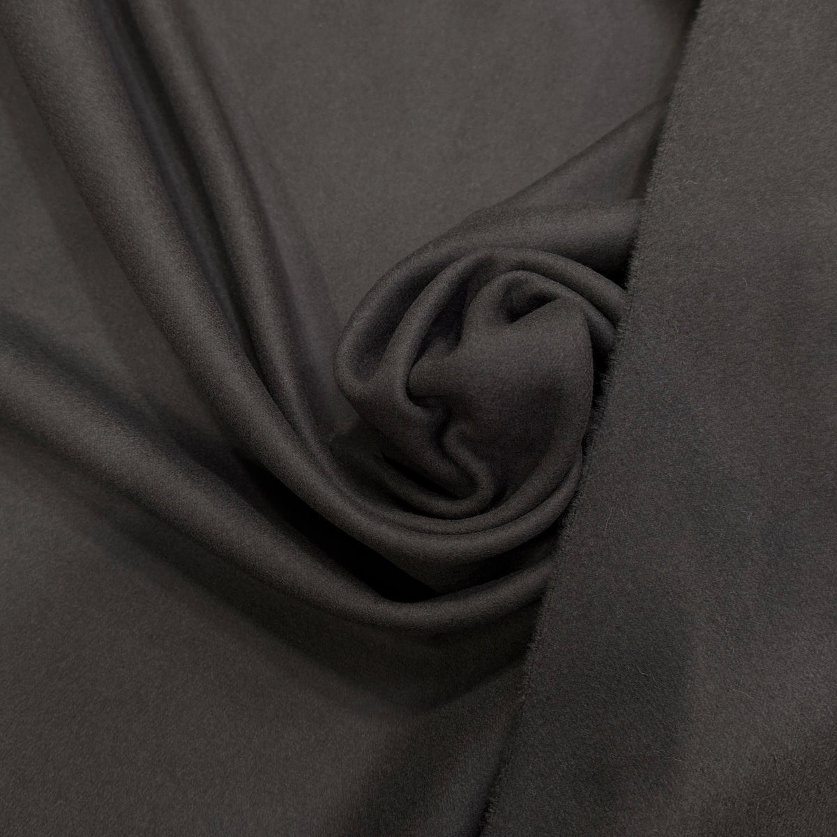 DRAP DE LAINE DOUBLE FACE CAFÉ NOIR SUPER DOUX 100% LAINE VIERGE - My Little Coupon