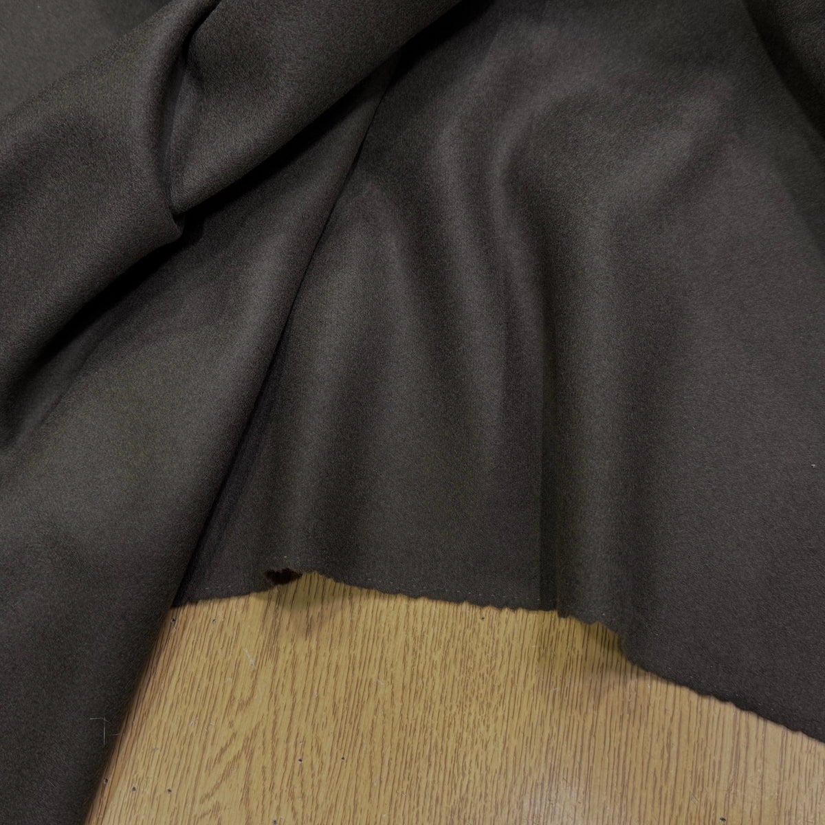 DRAP DE LAINE DOUBLE FACE CAFÉ NOIR SUPER DOUX 100% LAINE VIERGE - My Little Coupon