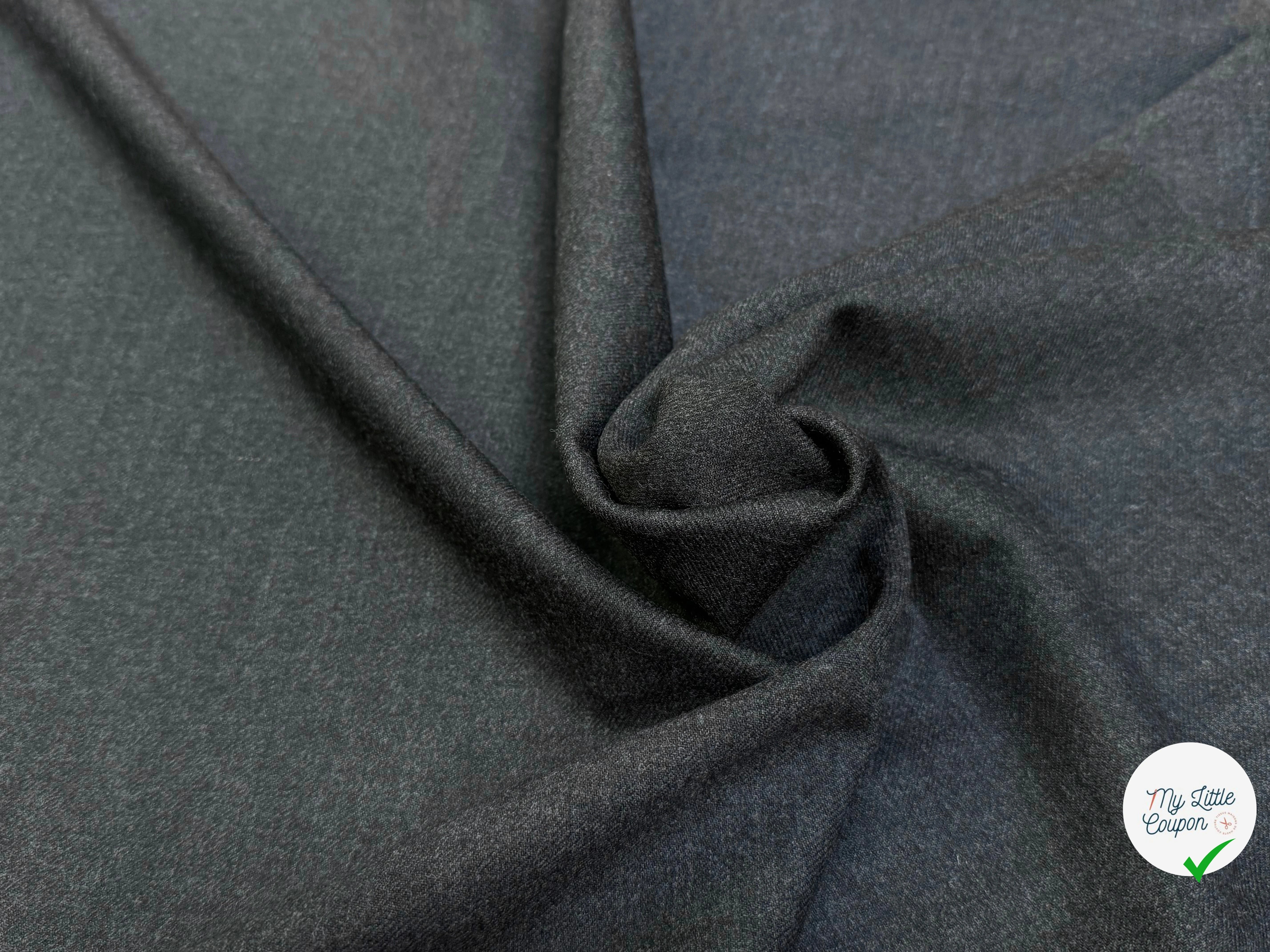 DRAP DE LAINE GRIS CHINÉ STRETCH ULTRA BEAU - My Little Coupon