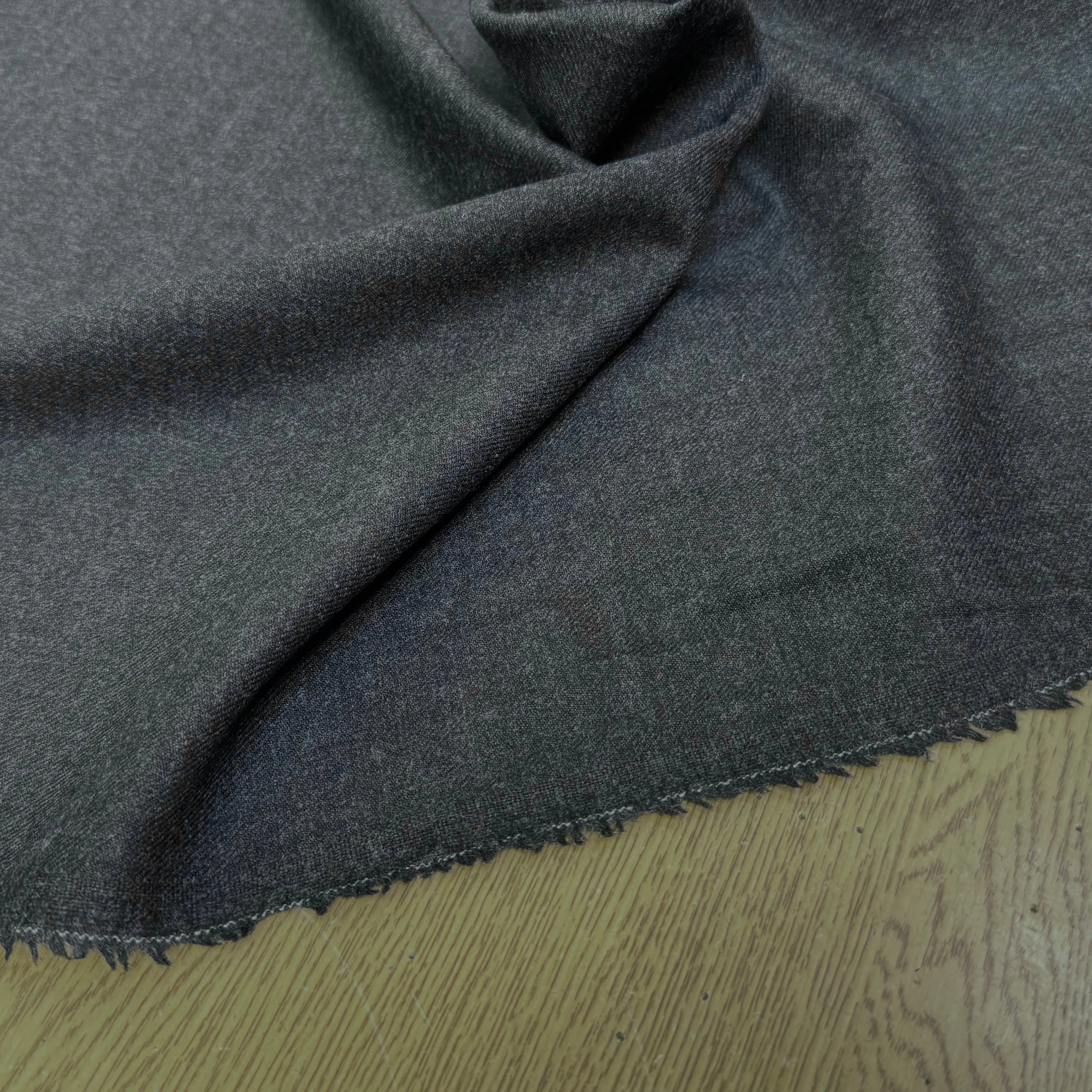 DRAP DE LAINE GRIS CHINÉ STRETCH ULTRA BEAU - My Little Coupon