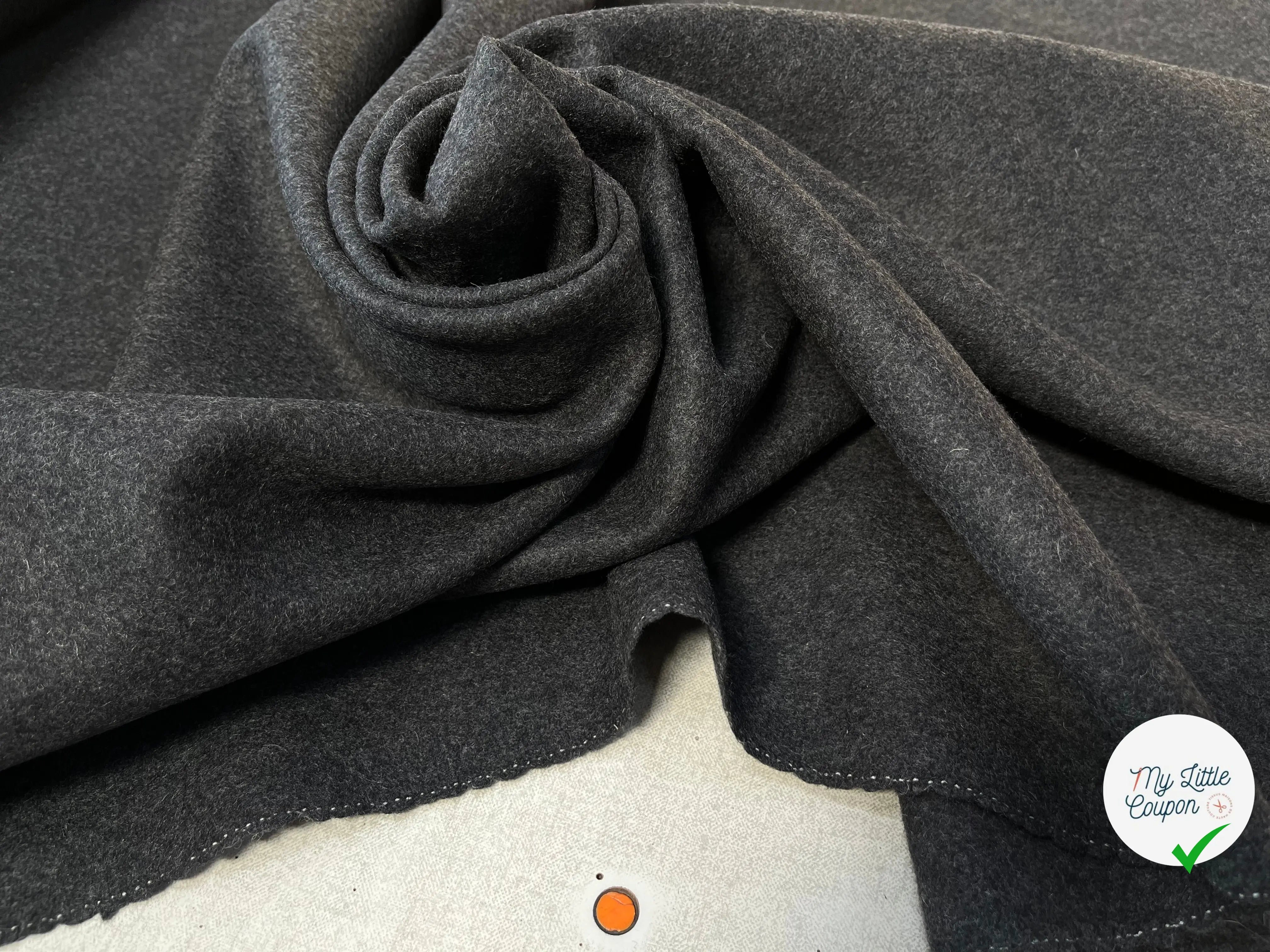 DRAP DE LAINE GRIS FONCÉ - My Little Coupon